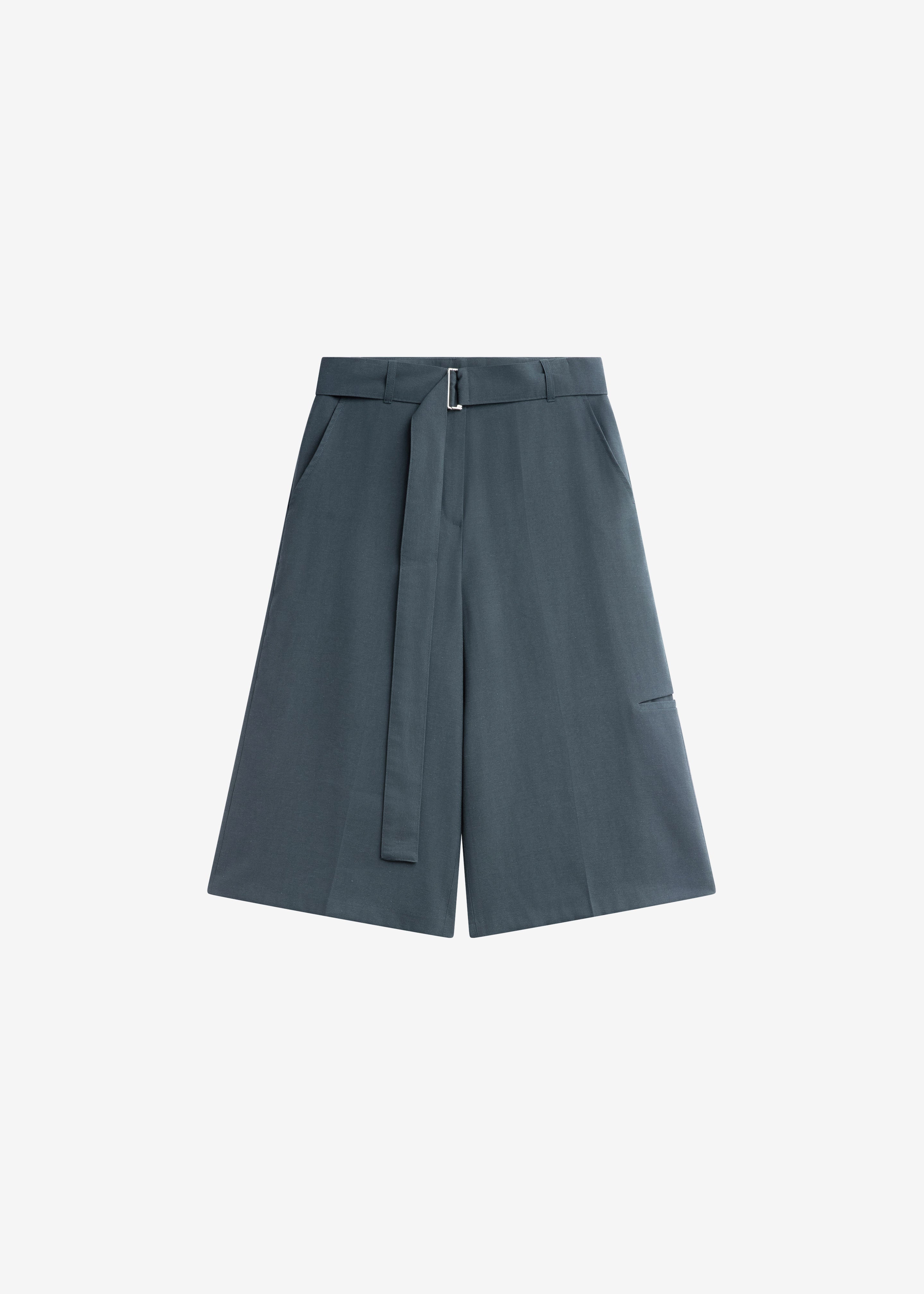 Lioni Tailored Bermuda Shorts - Deep Teal - 10
