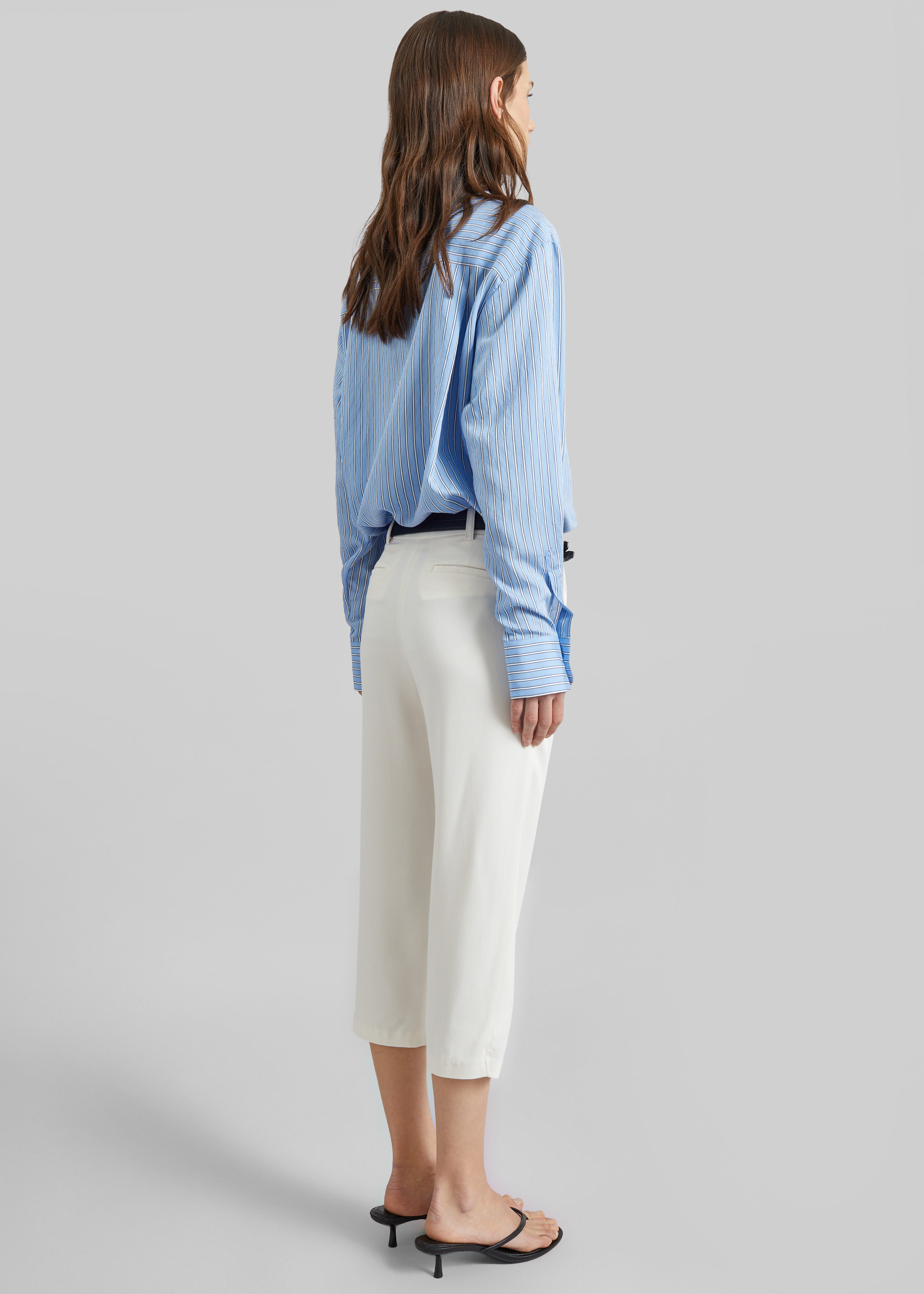 Lior Fluid Capri Pants - Ivory - 7