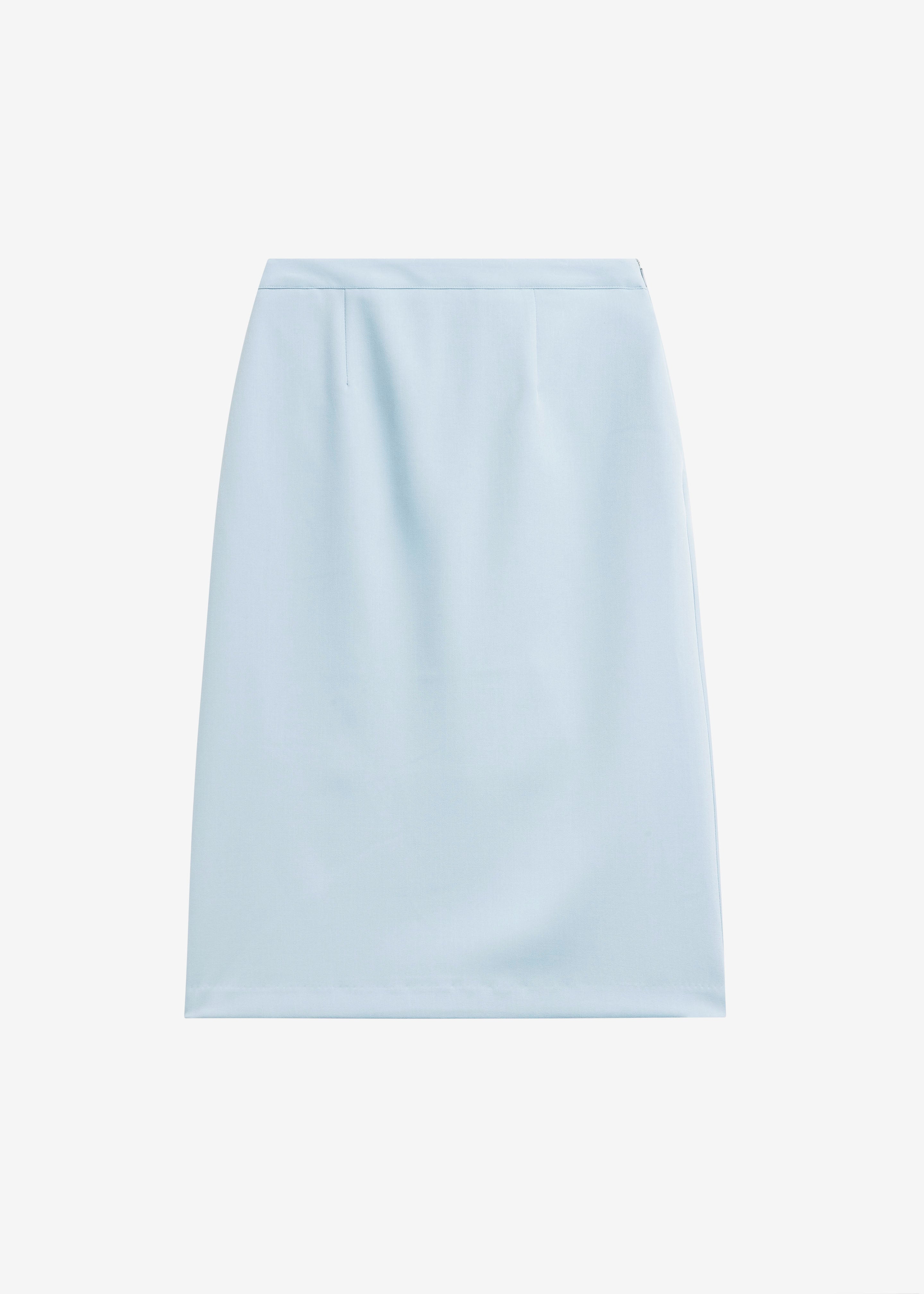 Liora Pencil Skirt - Dusty Blue - 8