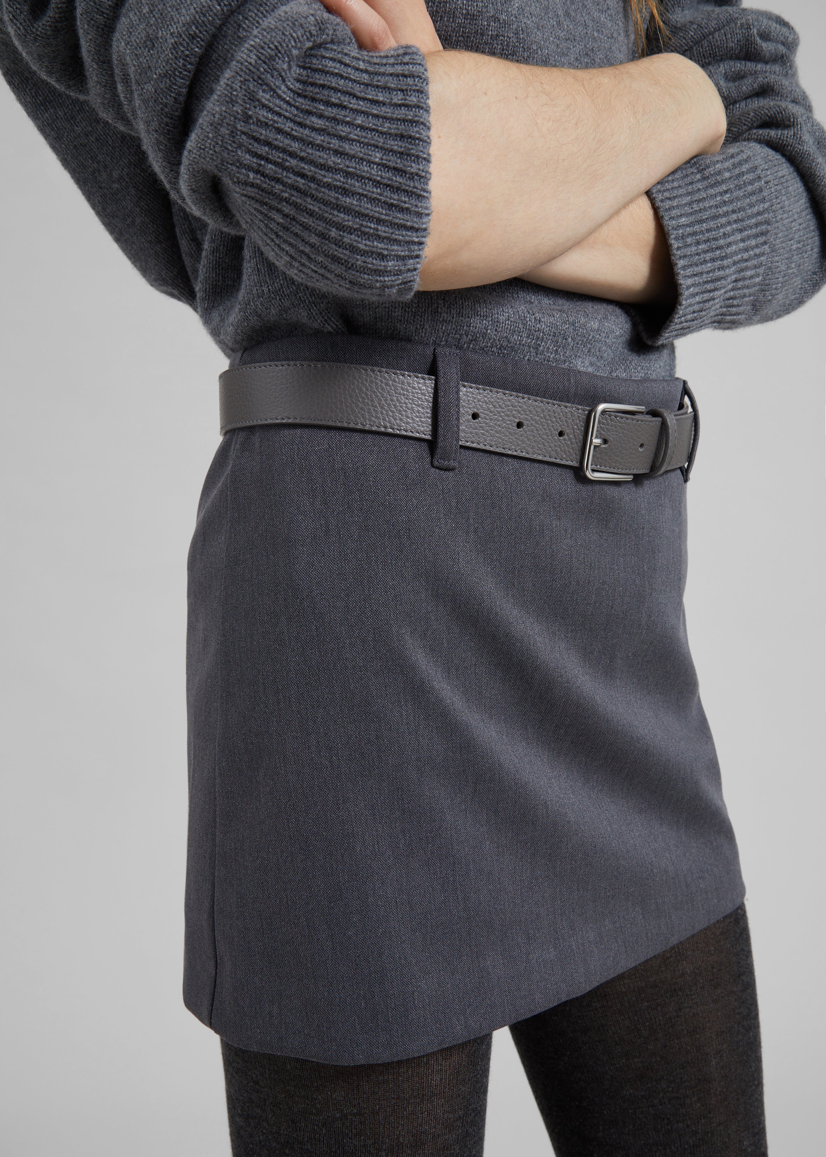 Liri Mini Skirt - Grey – The Frankie Shop