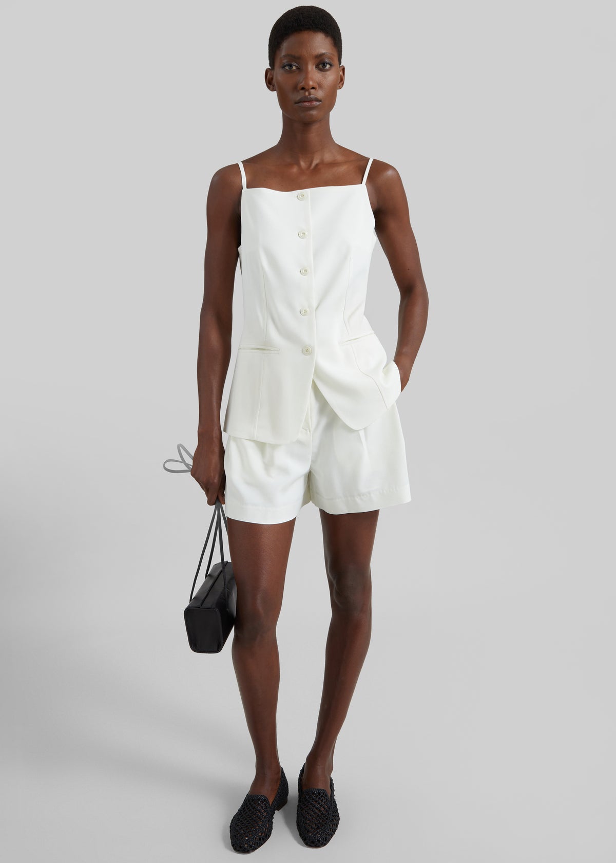 Lisboa Tie Vest - Ivory - 1