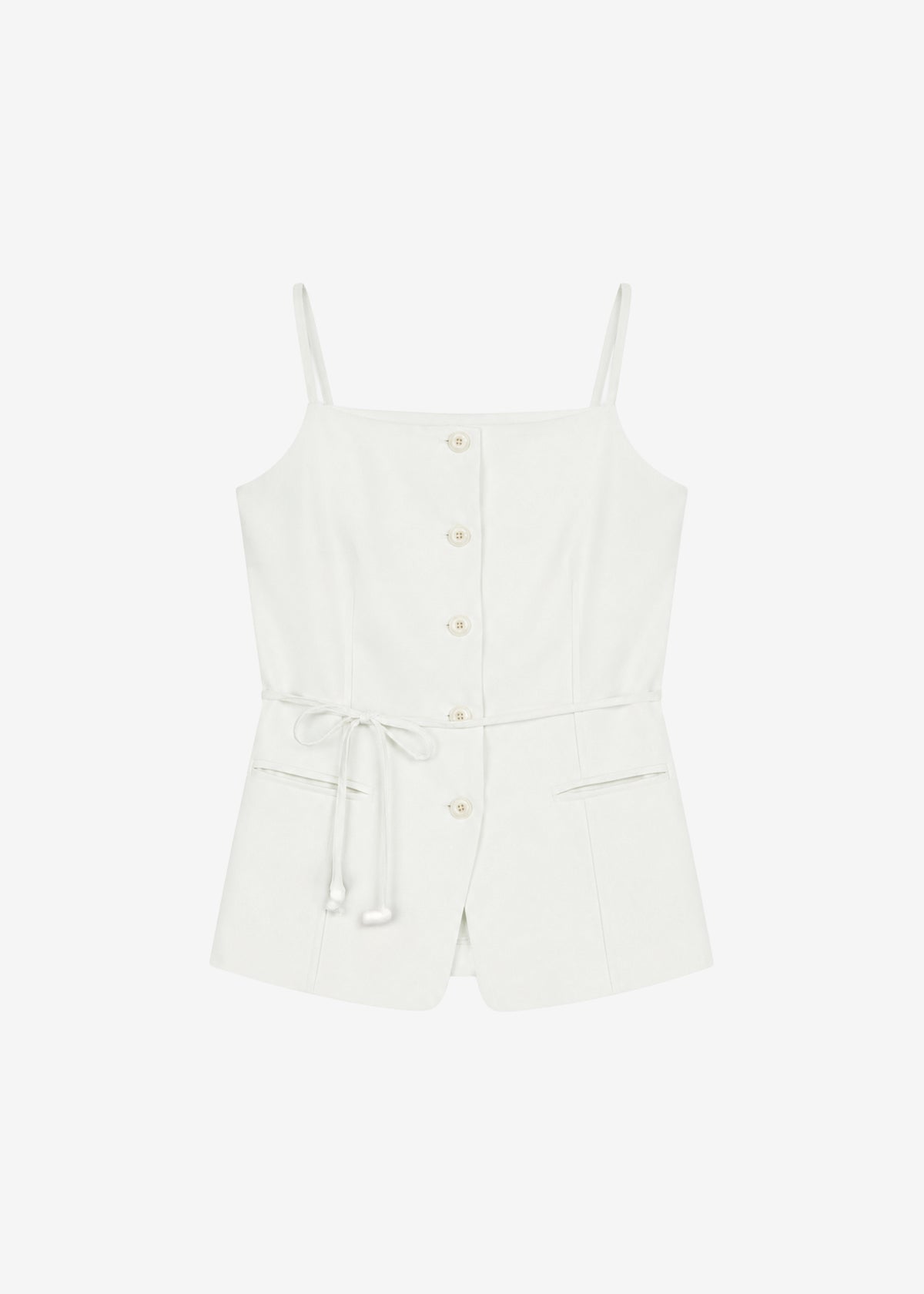 Lisboa Tie Vest - Ivory - 8