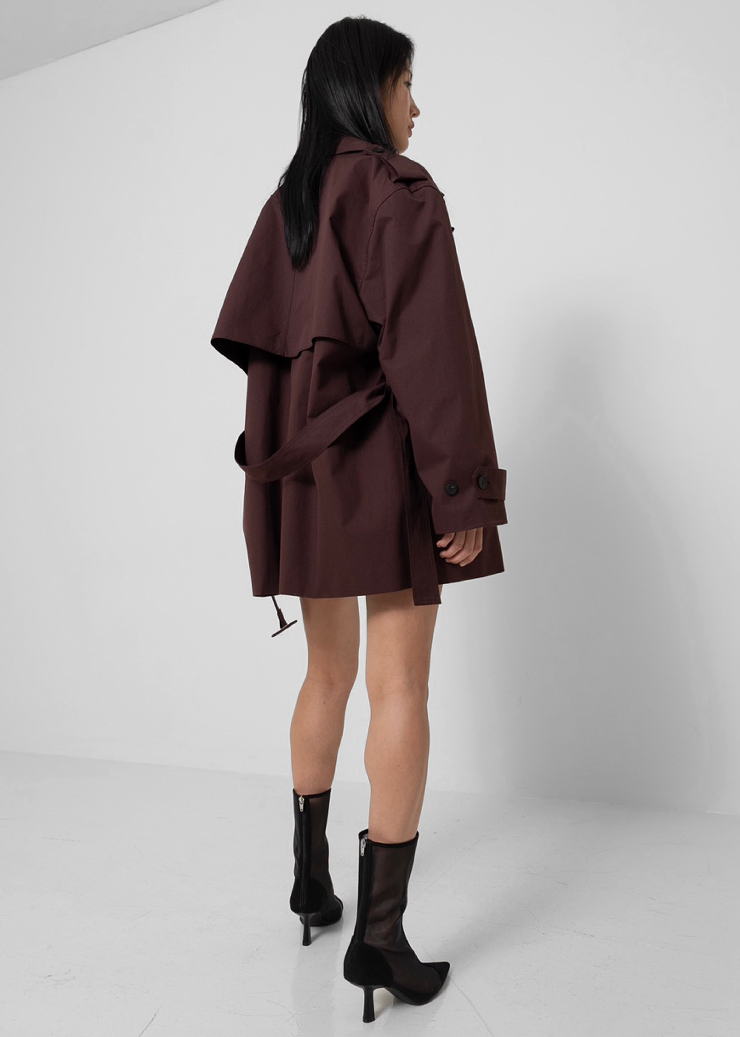 Lisburn Short Trench - Burgundy - 18