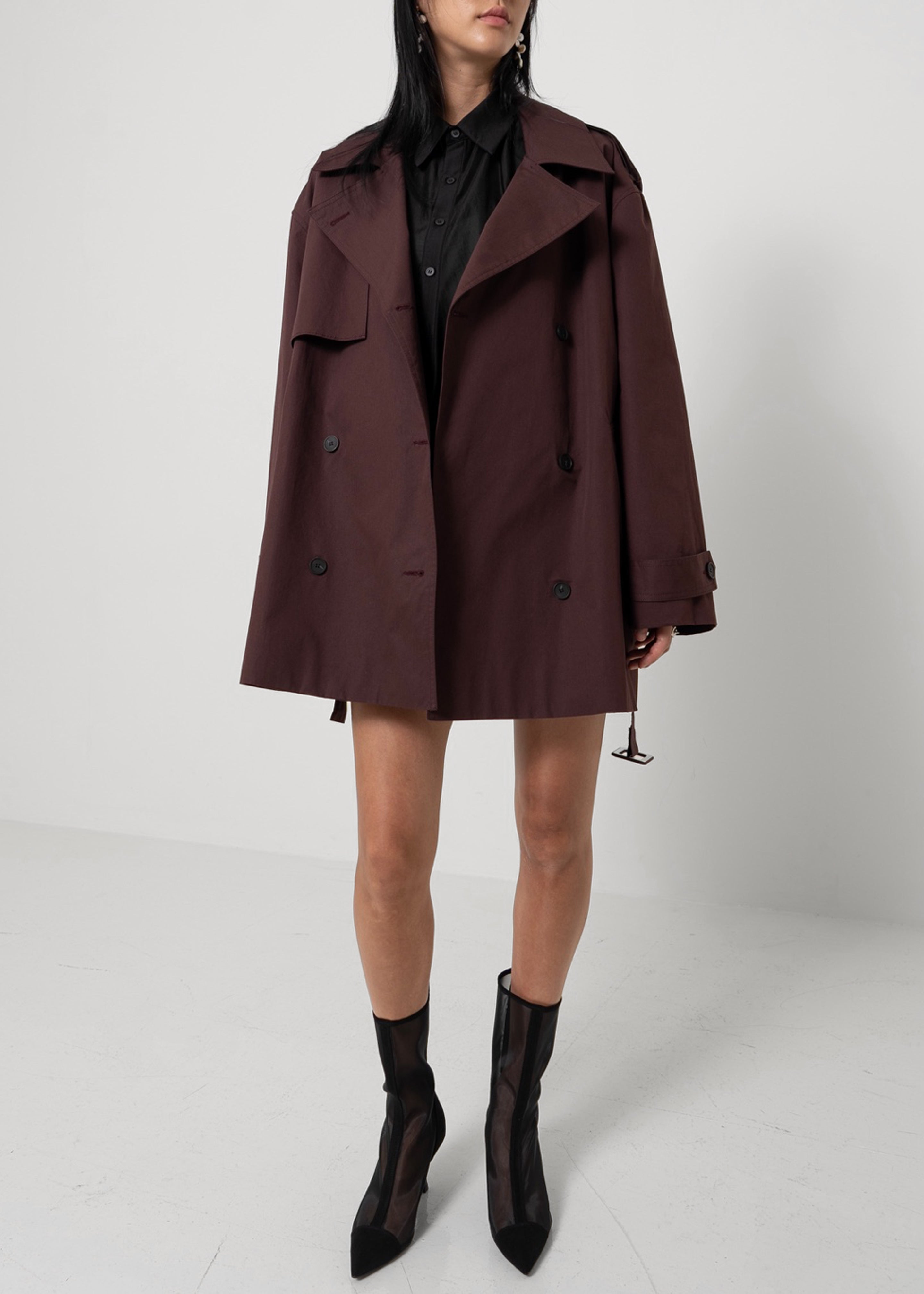 Lisburn Short Trench - Burgundy - 15