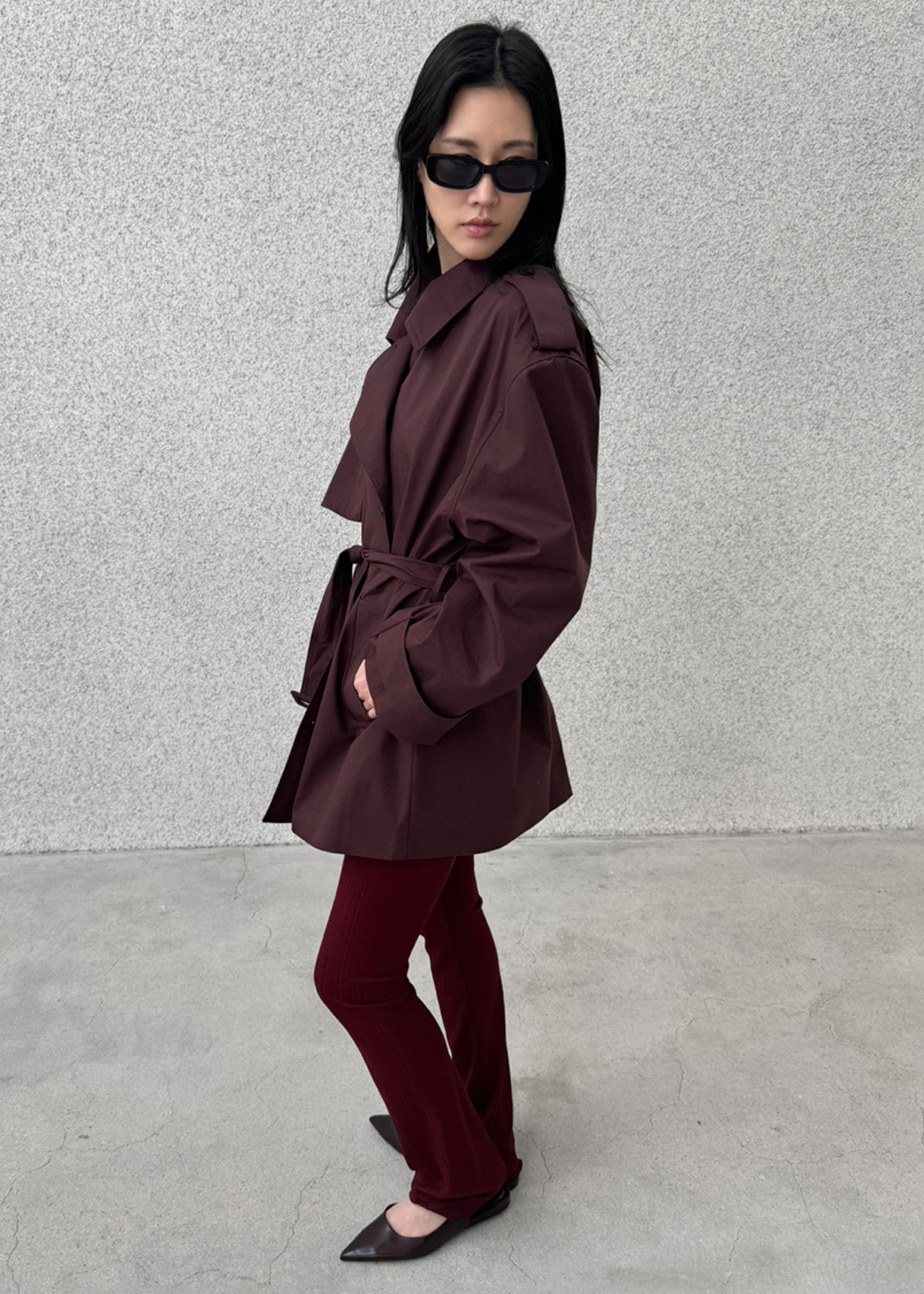 Lisburn Short Trench - Burgundy - 12