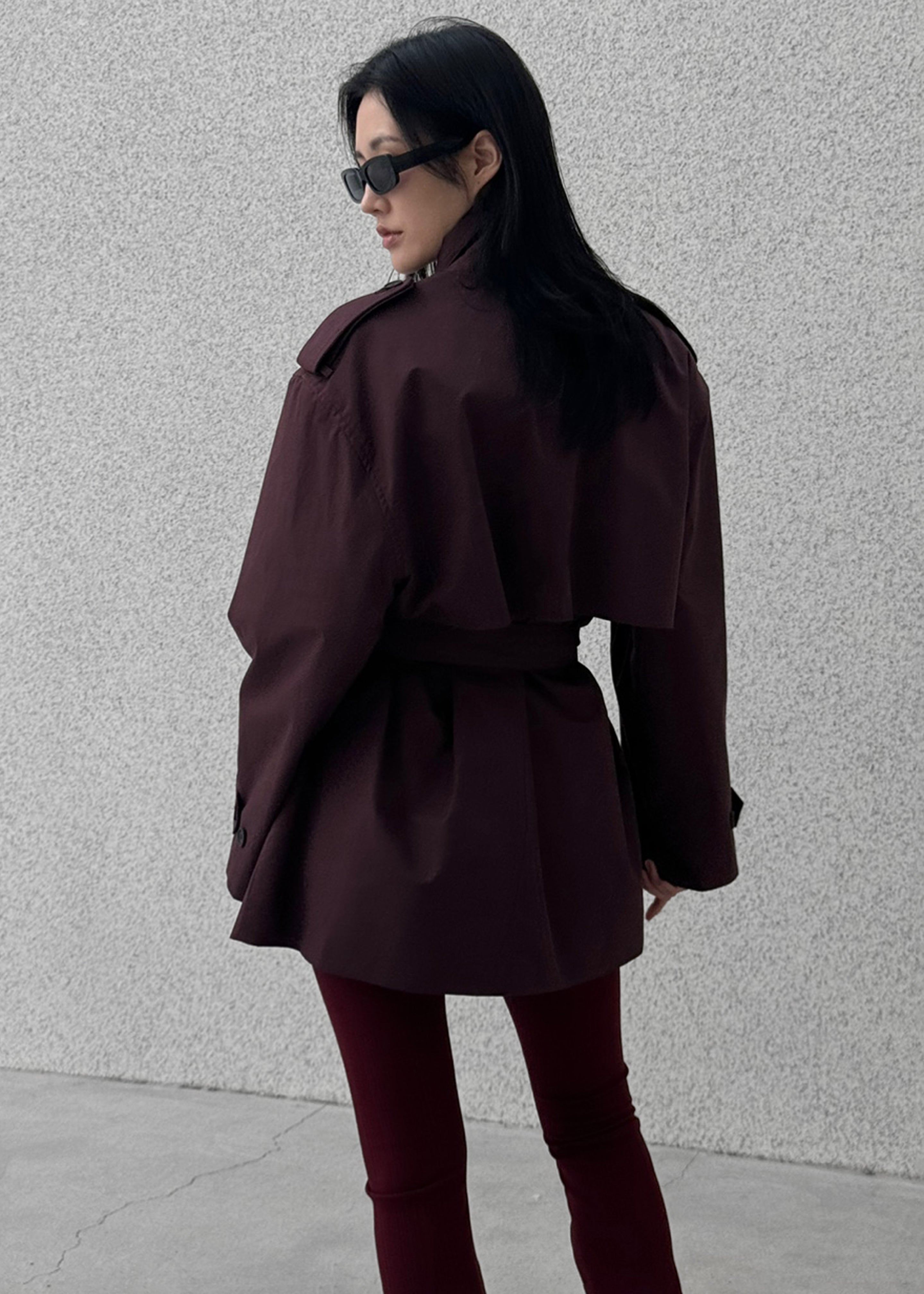 Lisburn Short Trench - Burgundy - 11