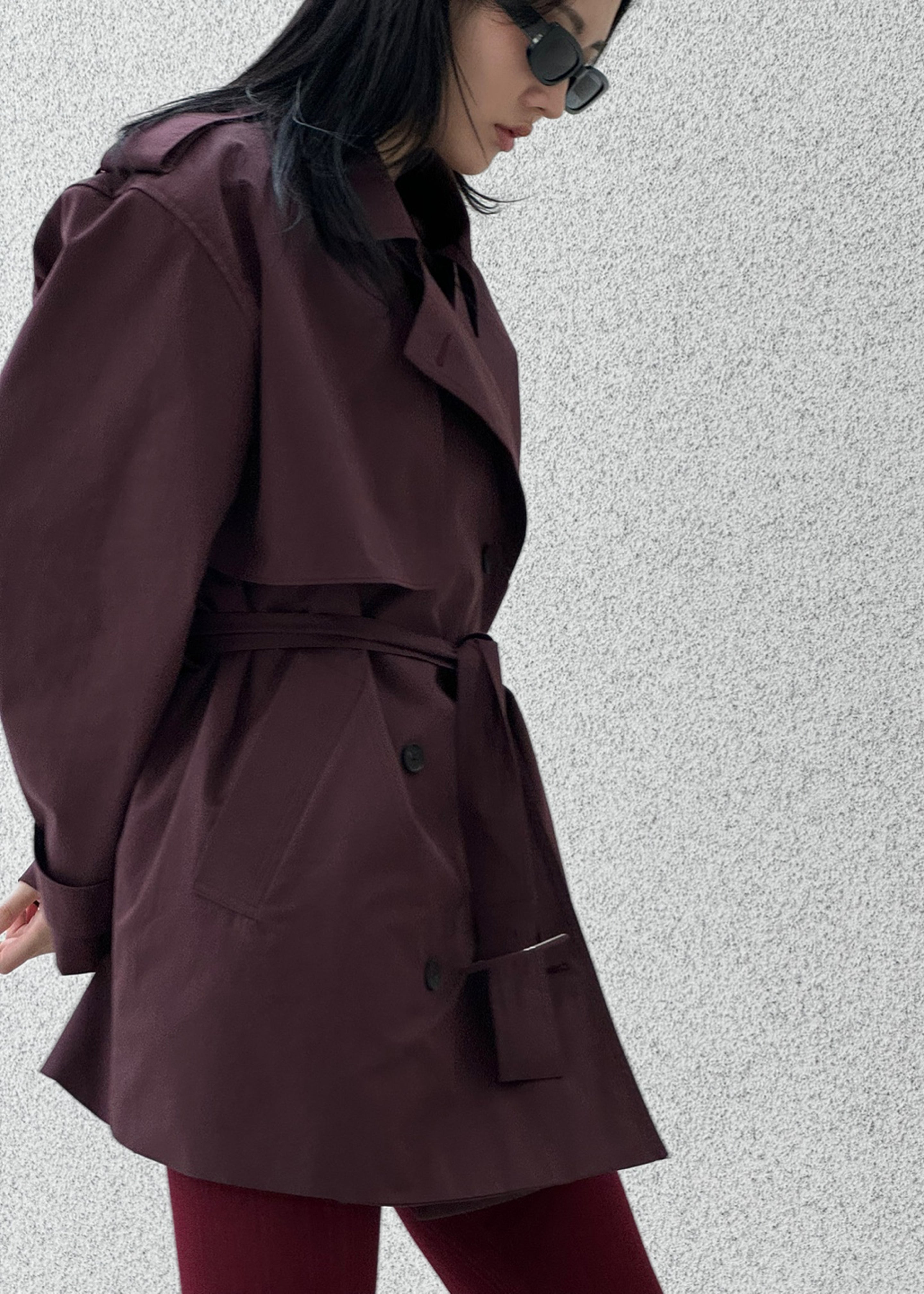 Lisburn Short Trench - Burgundy - 13