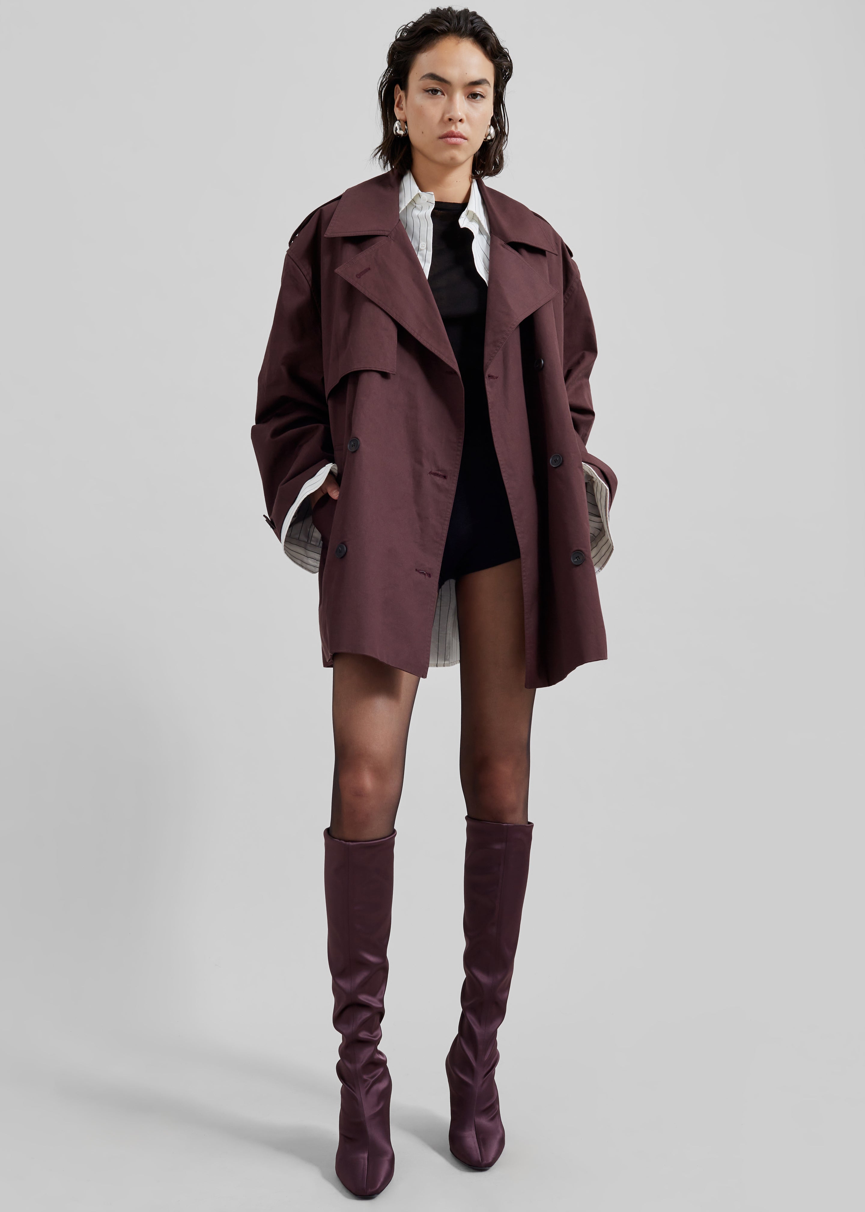 Lisburn Short Trench - Burgundy - 8