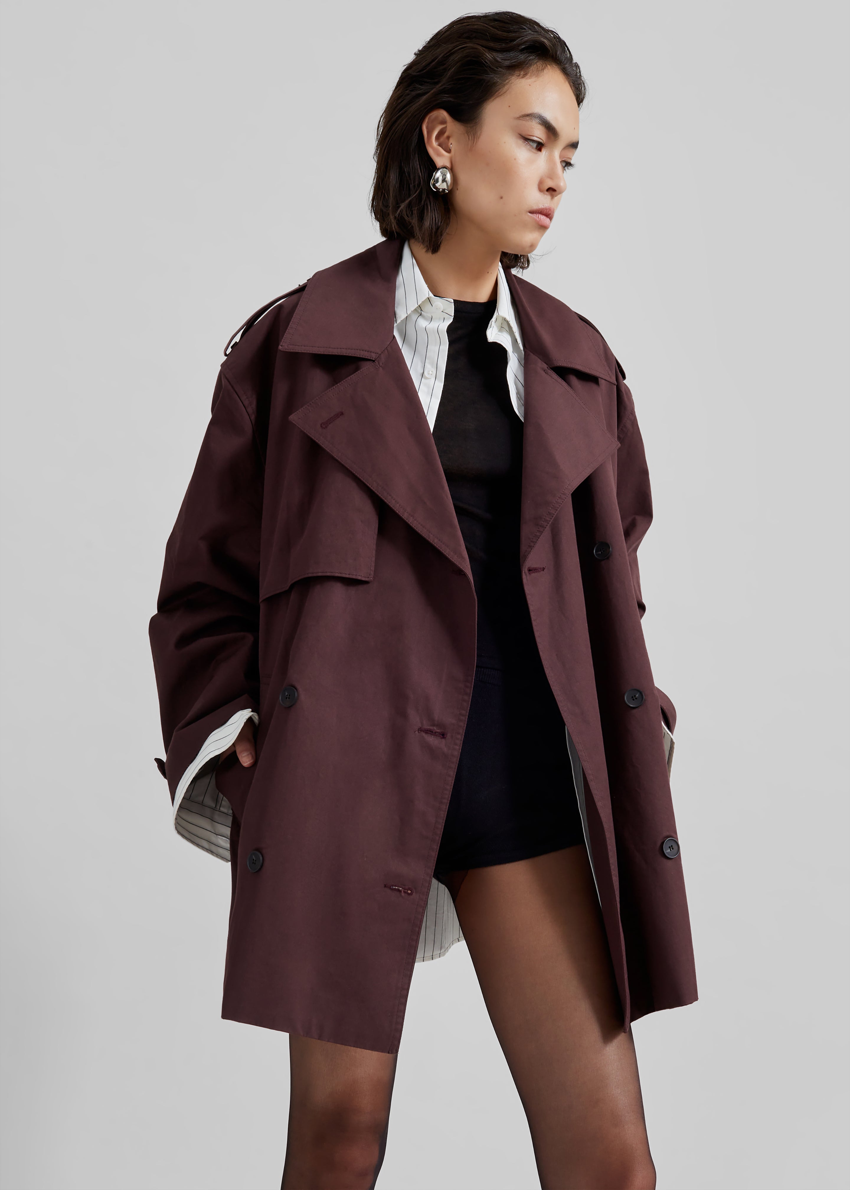 Lisburn Short Trench - Burgundy - 2