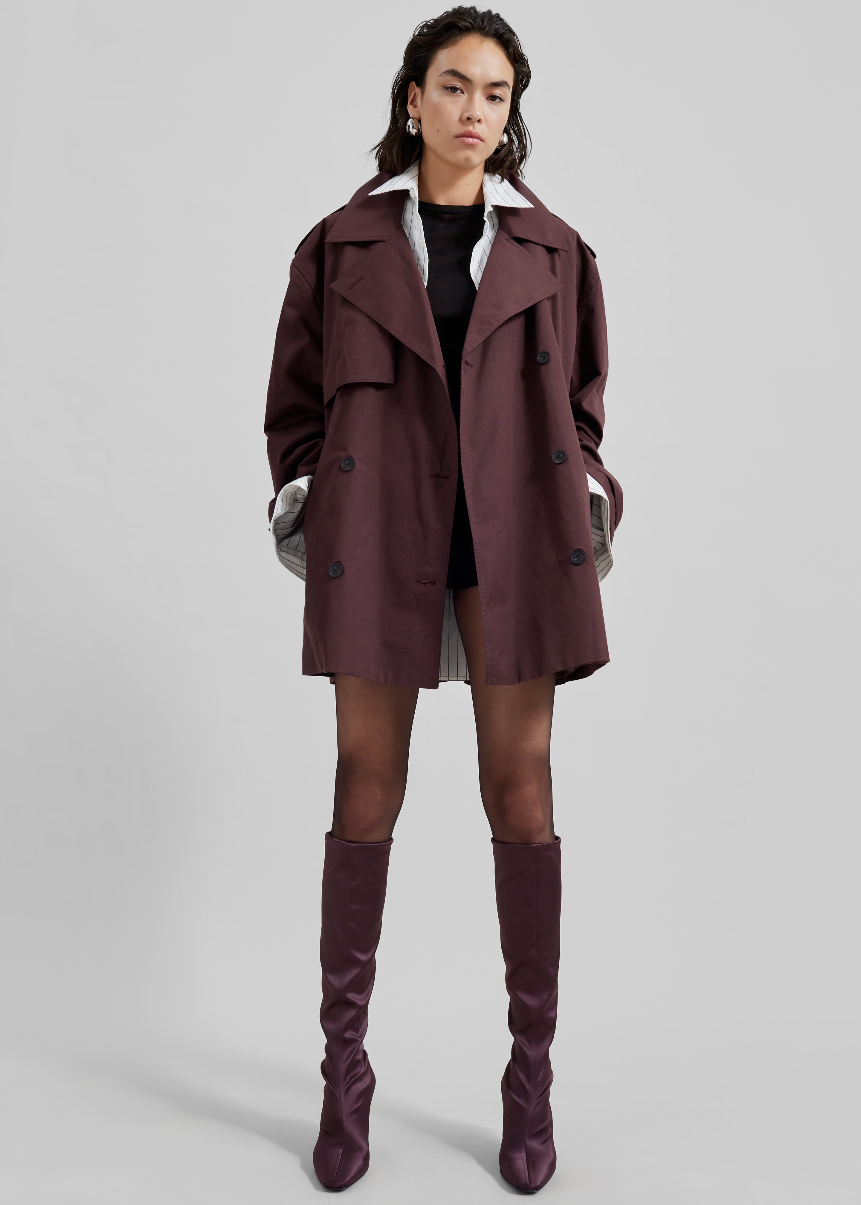 Lisburn Short Trench - Burgundy - 3