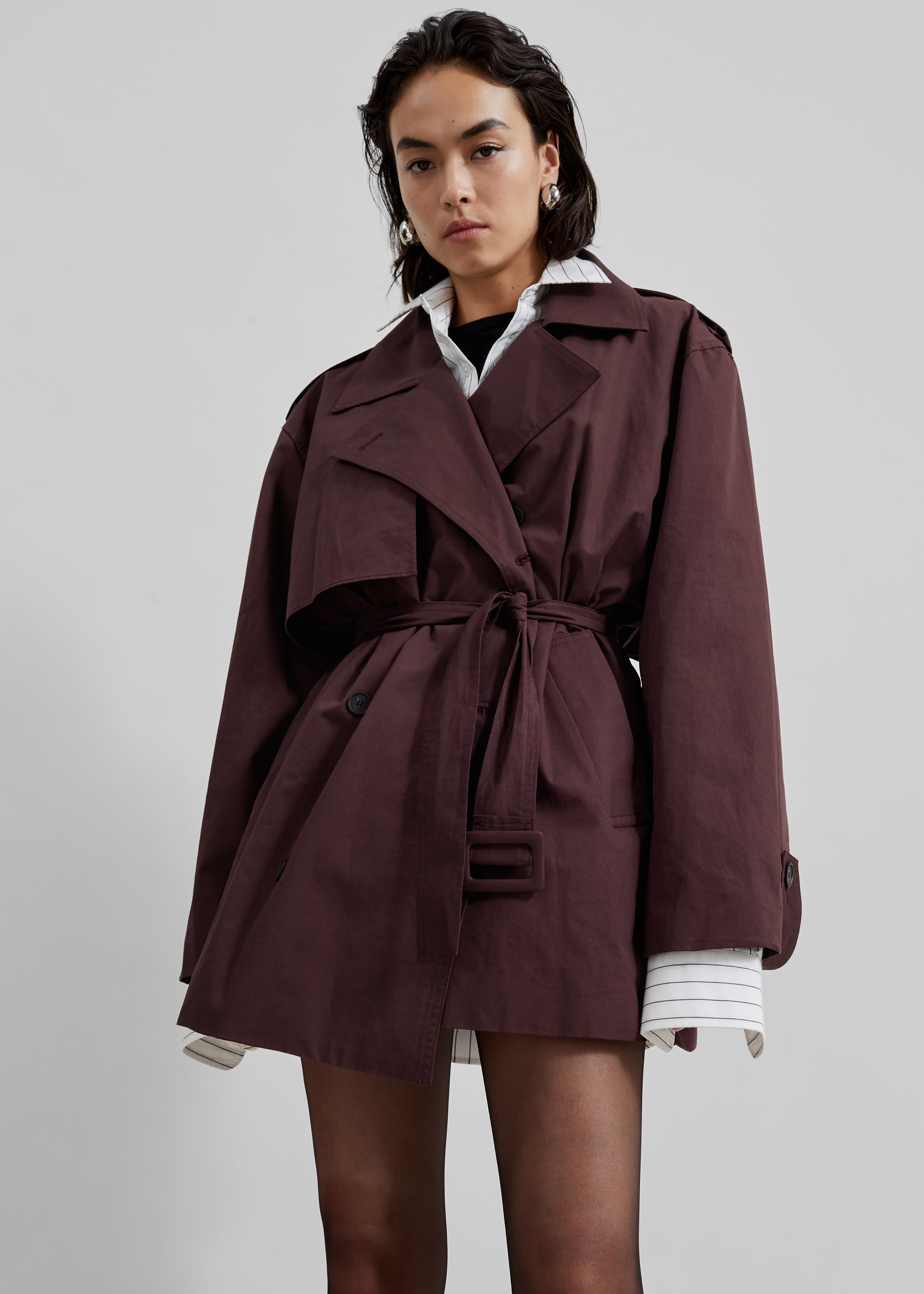 Lisburn Short Trench - Burgundy - 5