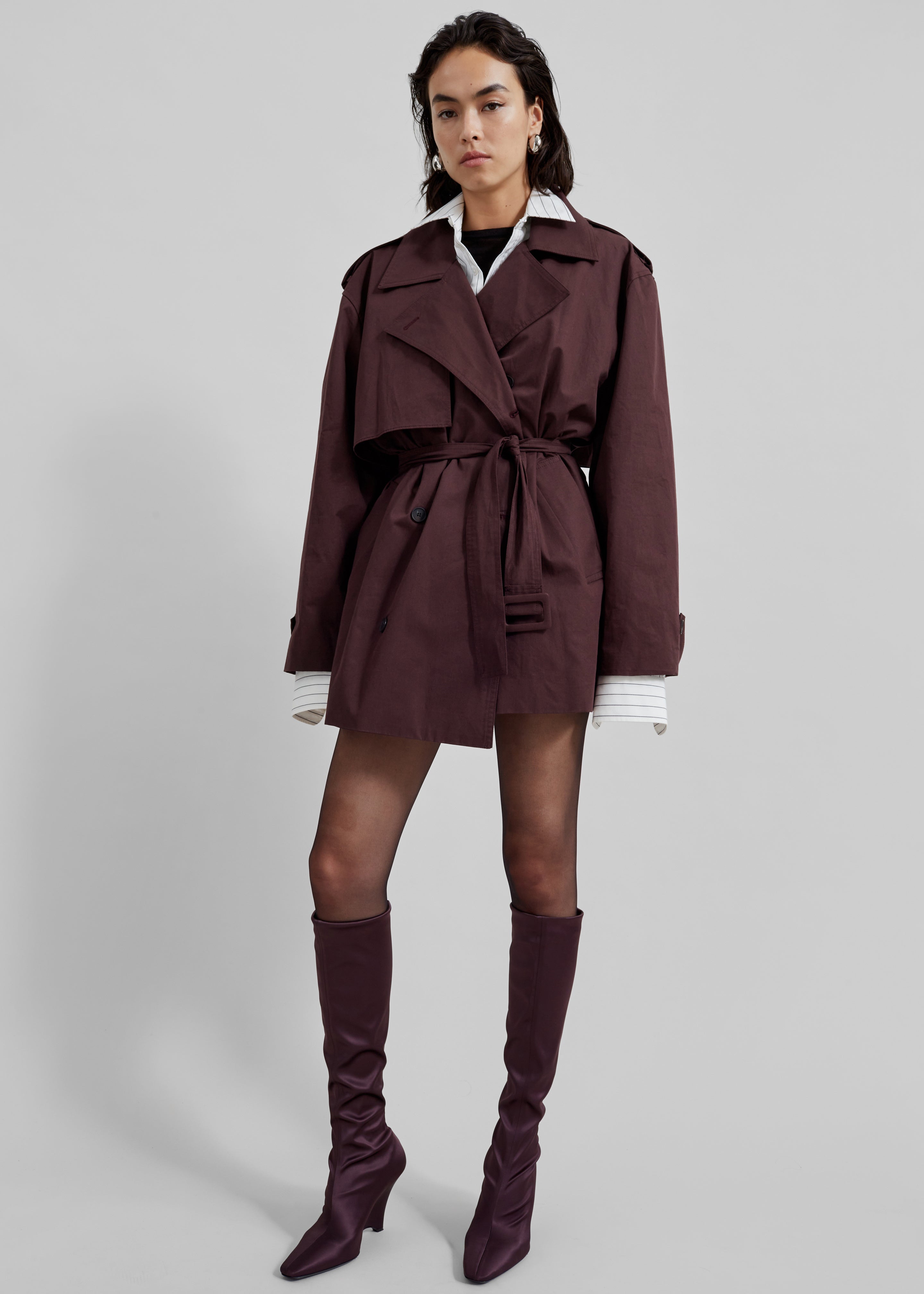 Lisburn Short Trench - Burgundy - 7