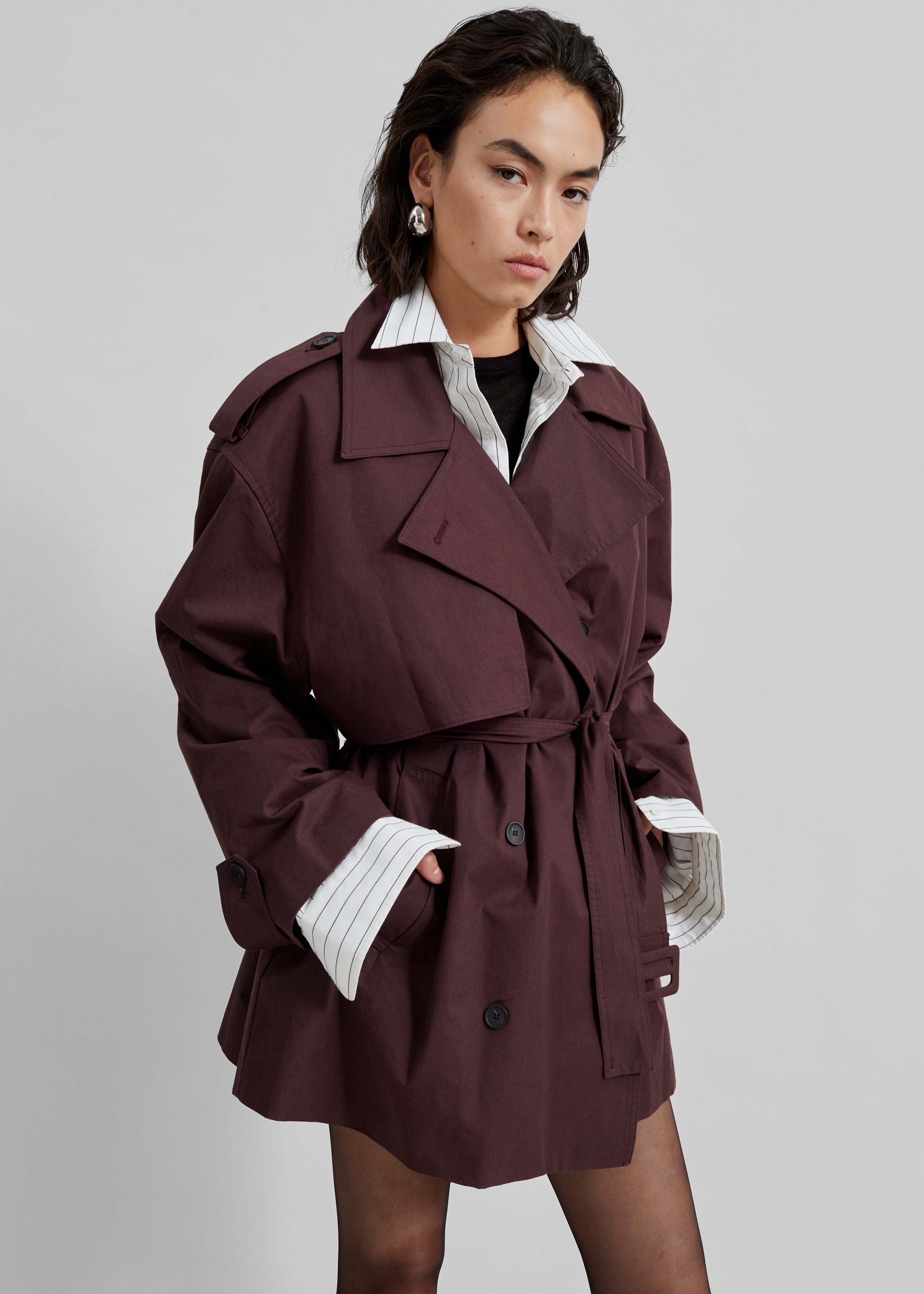 Lisburn Short Trench - Burgundy - 4