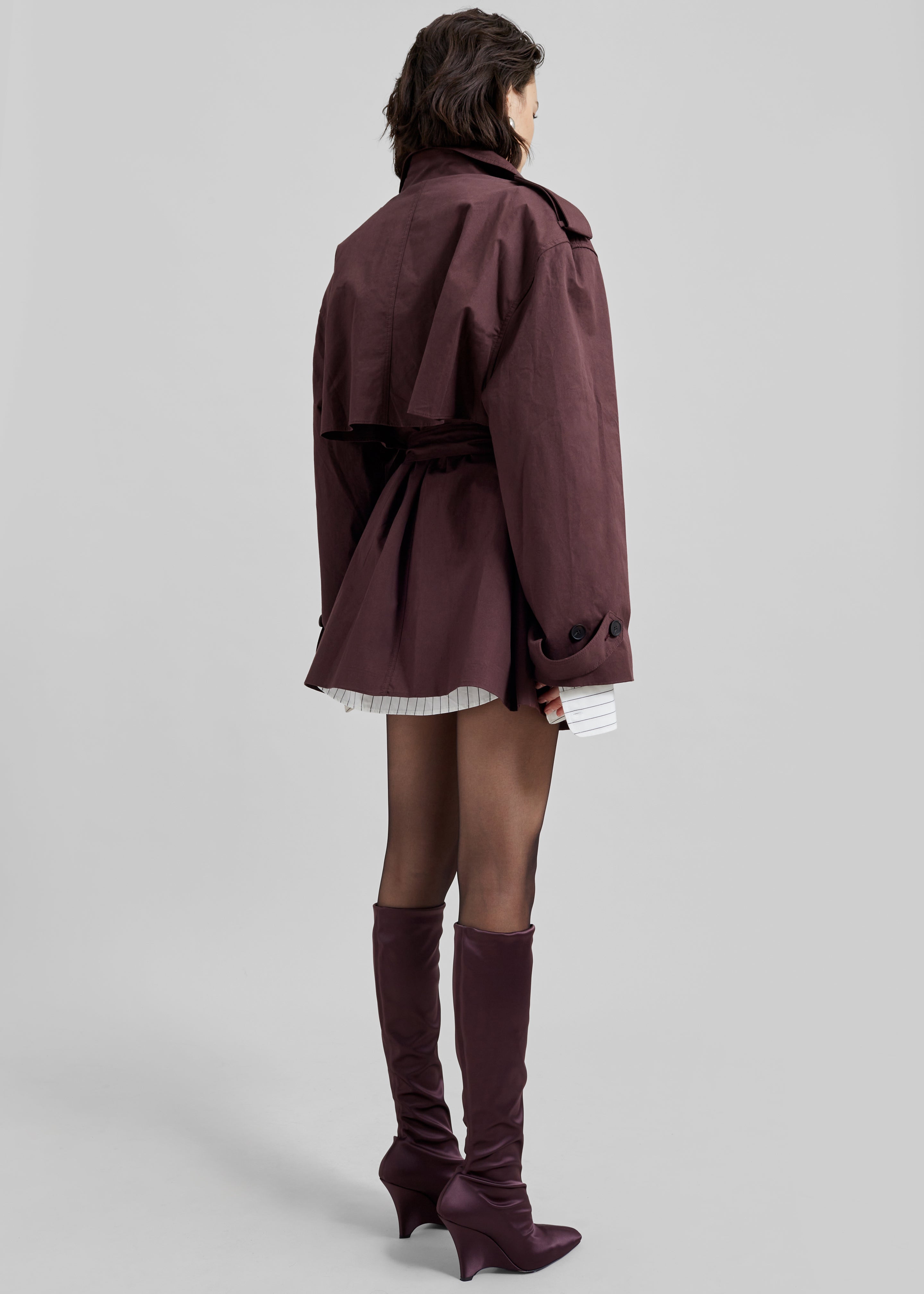 Lisburn Short Trench - Burgundy - 19