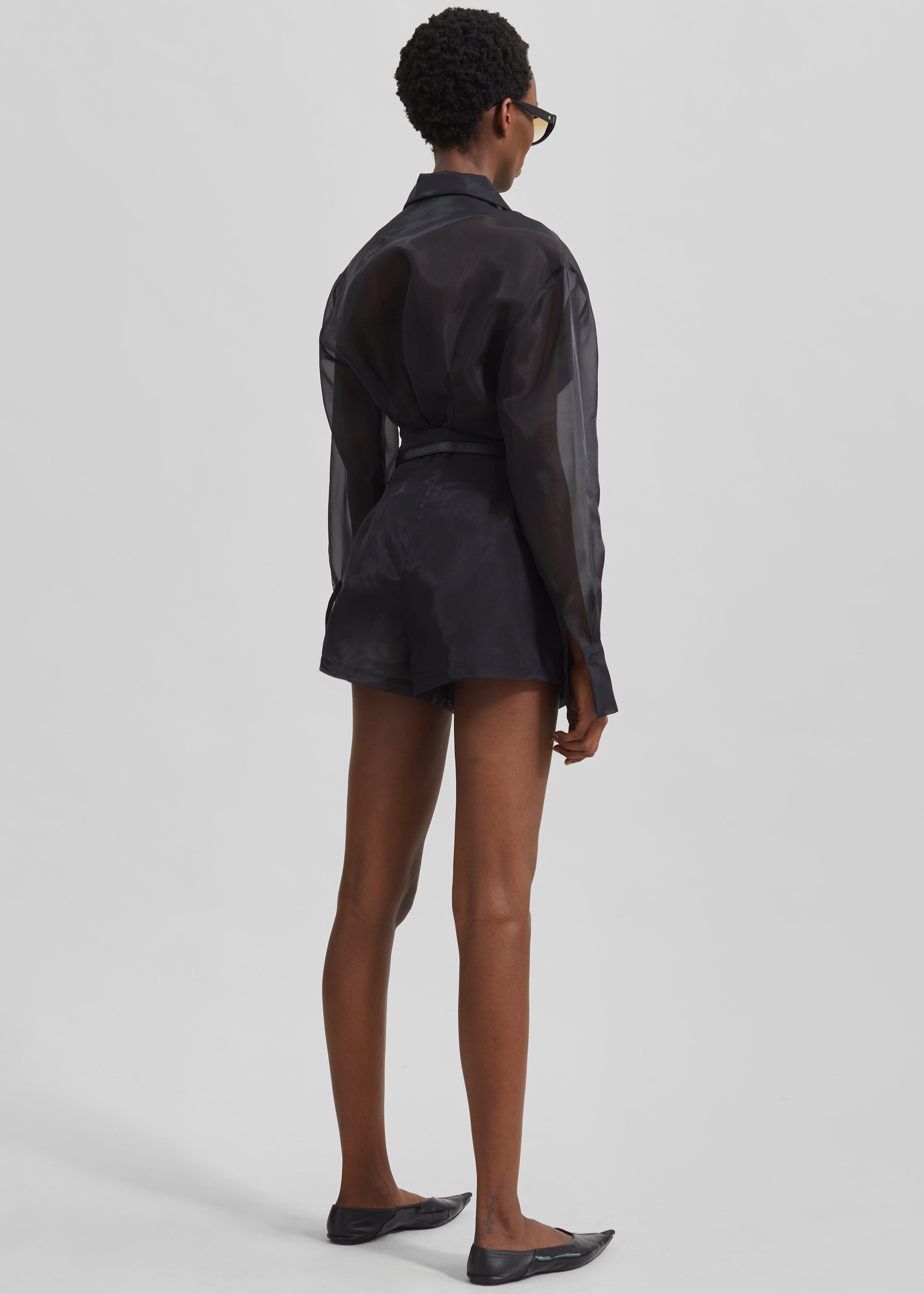 Lise Sheer Blazer - Black – The Frankie Shop