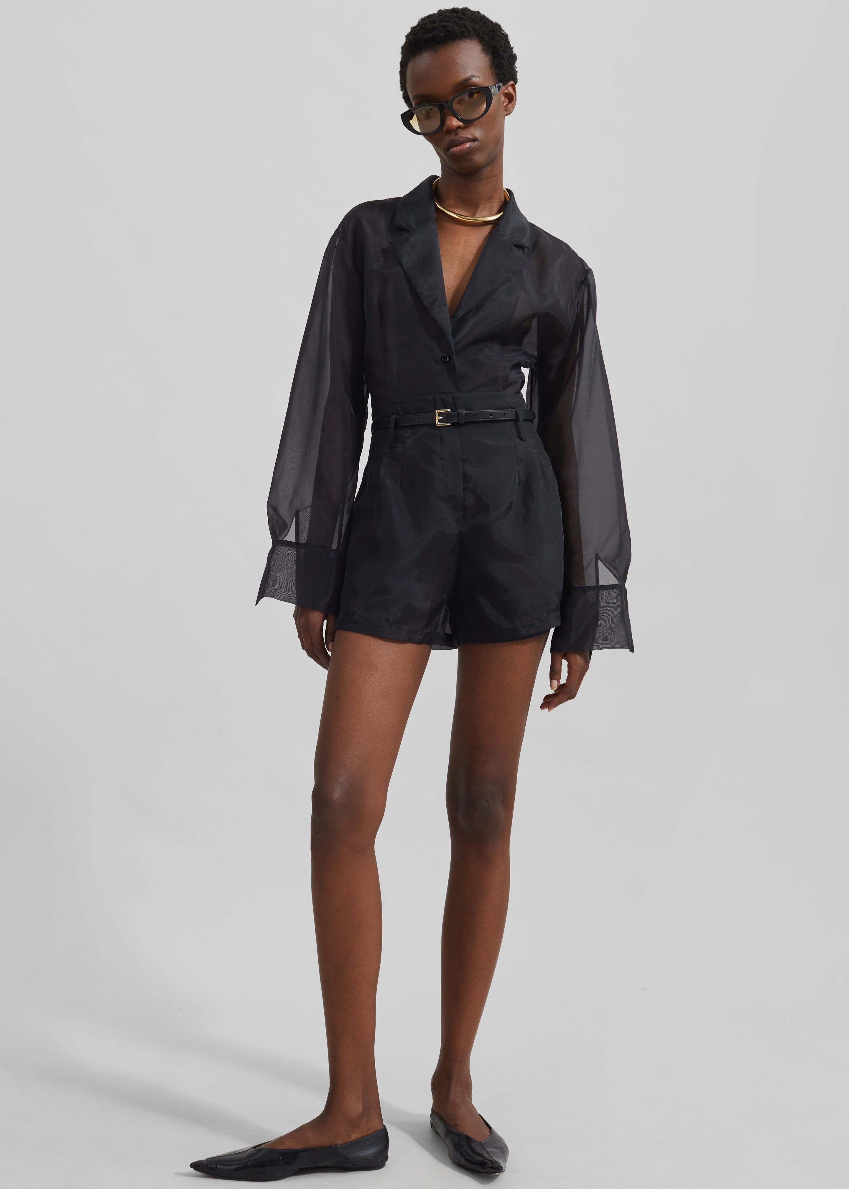 Lise Sheer Shorts - Black – The Frankie Shop