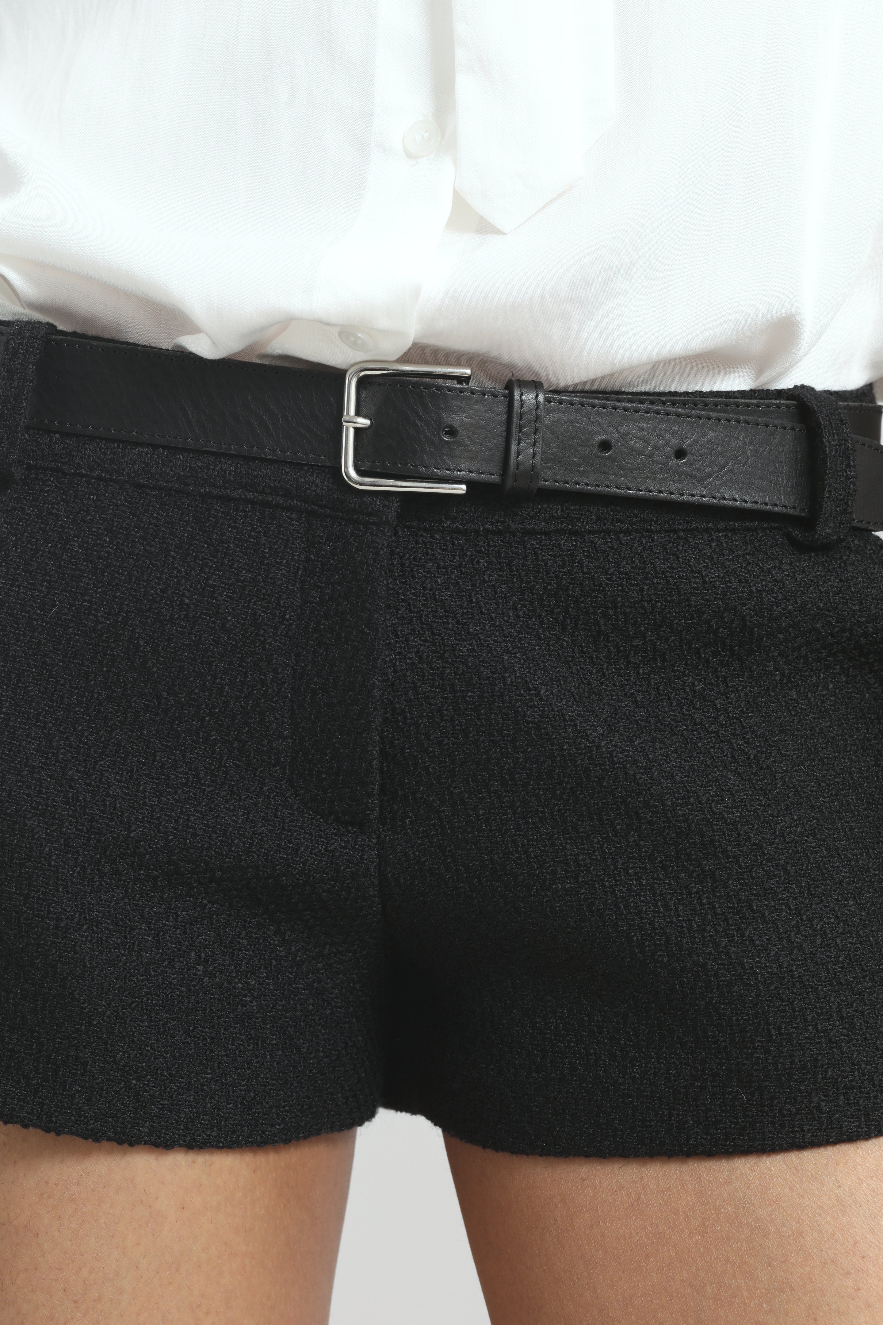 Lisette Tweed Hot Pants - Black - 5