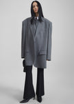 Lismore Wool Oversized Blazer - Grey