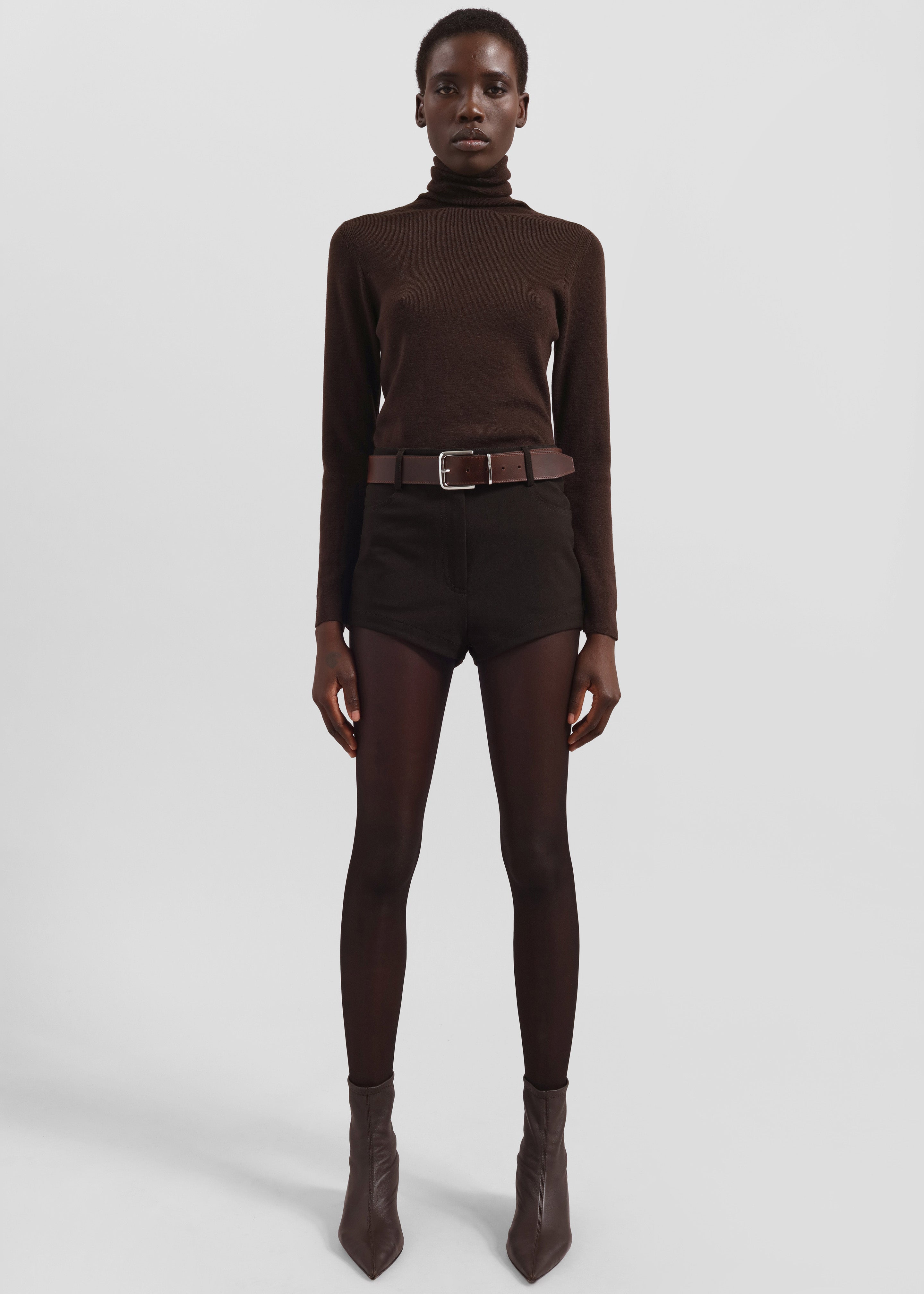 Loen Hot Pants - Brown - 5