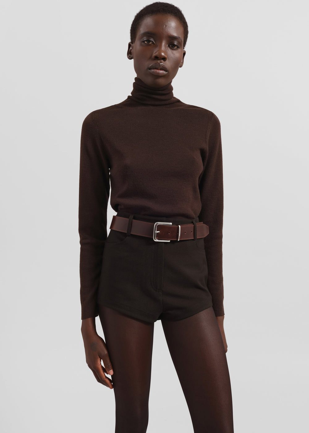 Loen Hot Pants - Brown