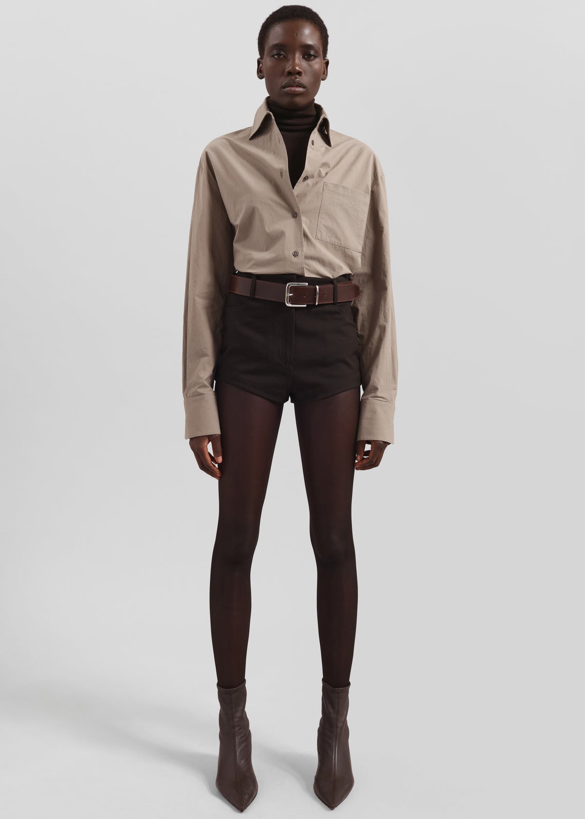 Loen Hot Pants - Brown - 7