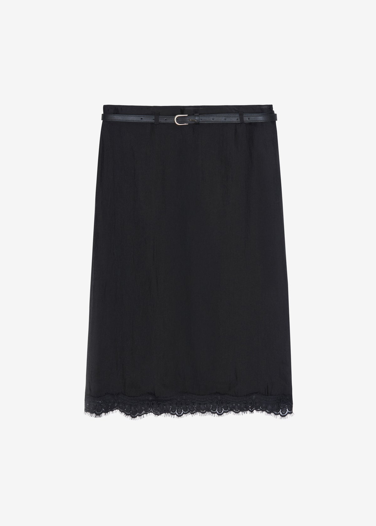 Lolai Sheer Lace Skirt - Black - 9