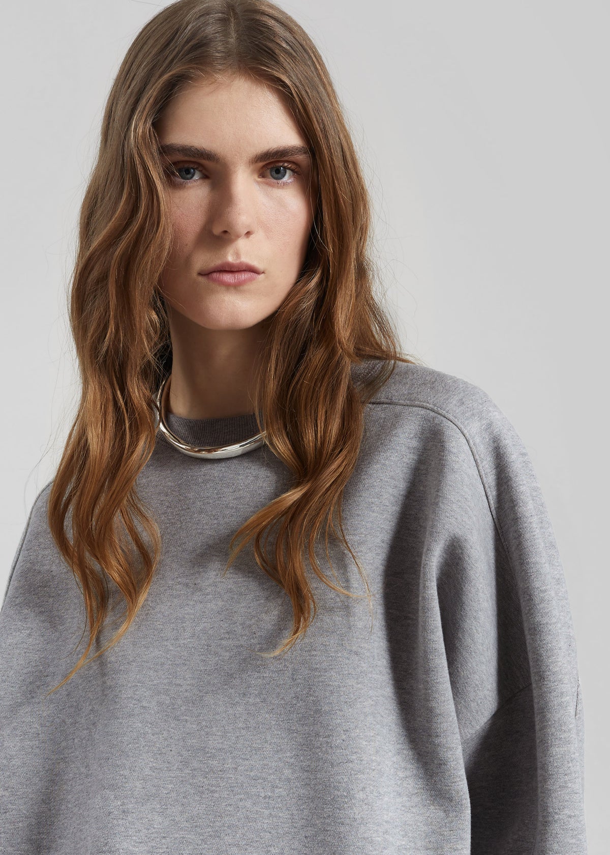 Lonay Balloon Sleeve Sweatshirt - Grey - 4