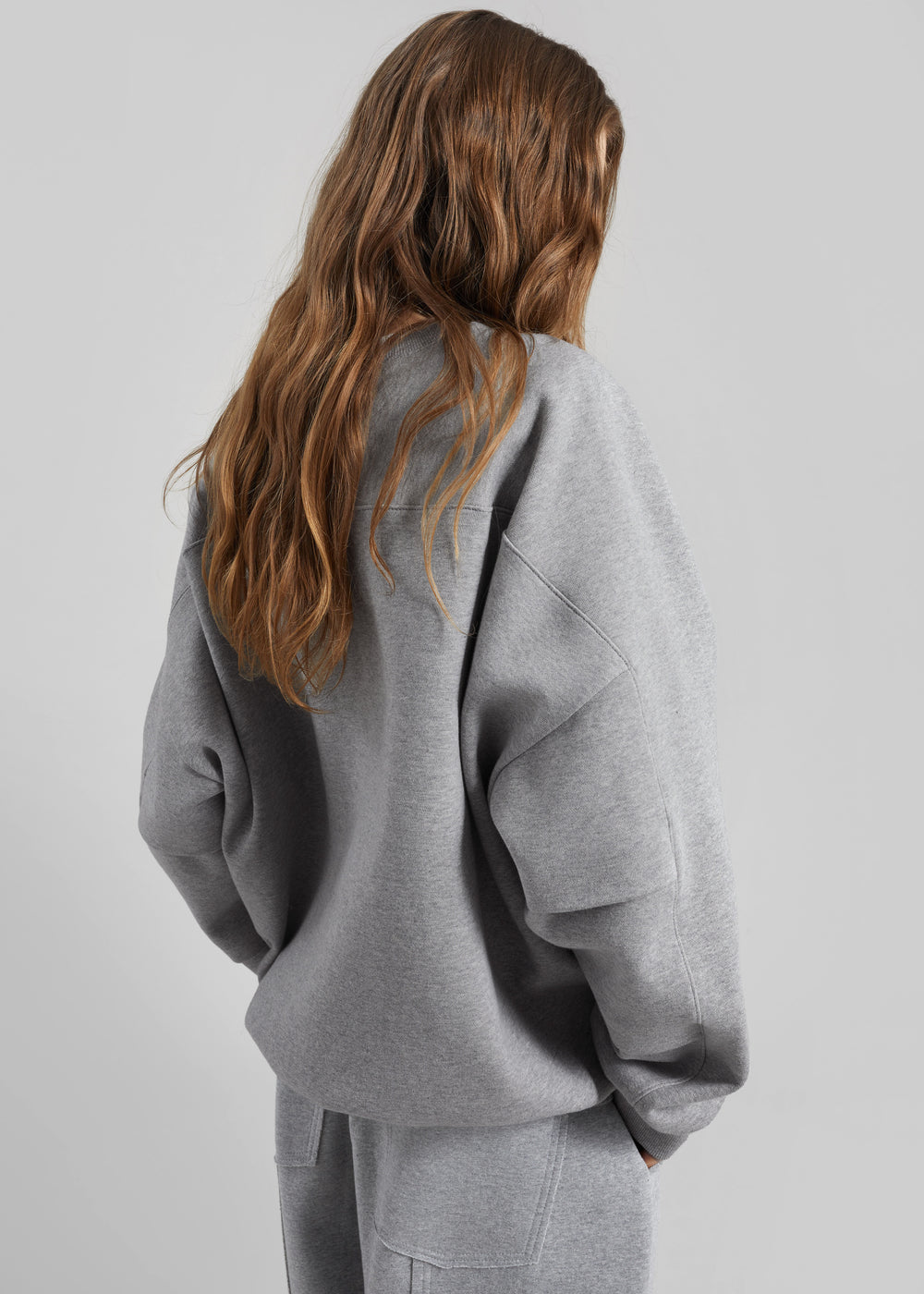 Lonay Balloon Sleeve Sweatshirt - Grey - 1