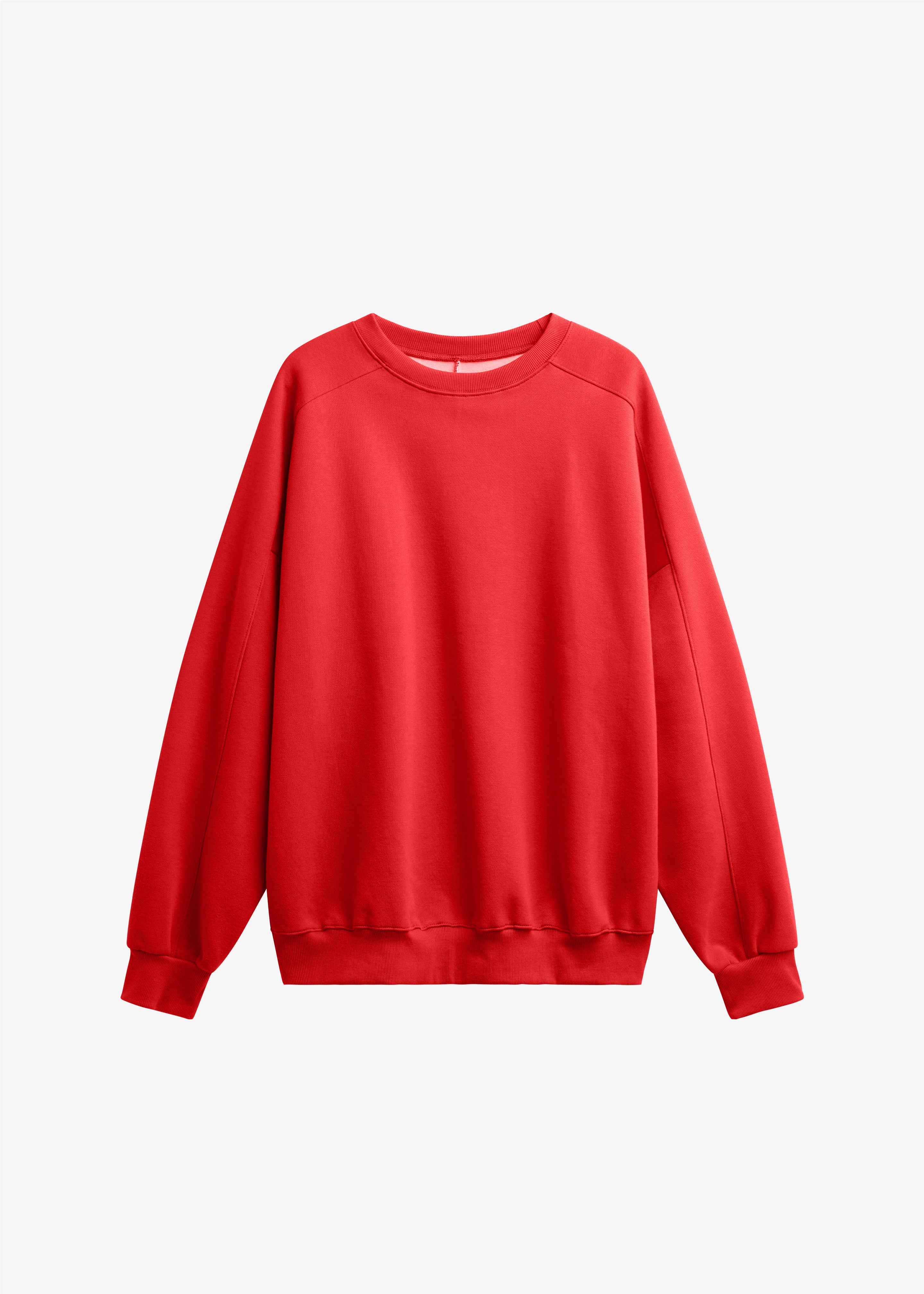 Lonay Balloon Sleeve Sweatshirt - Red - 7