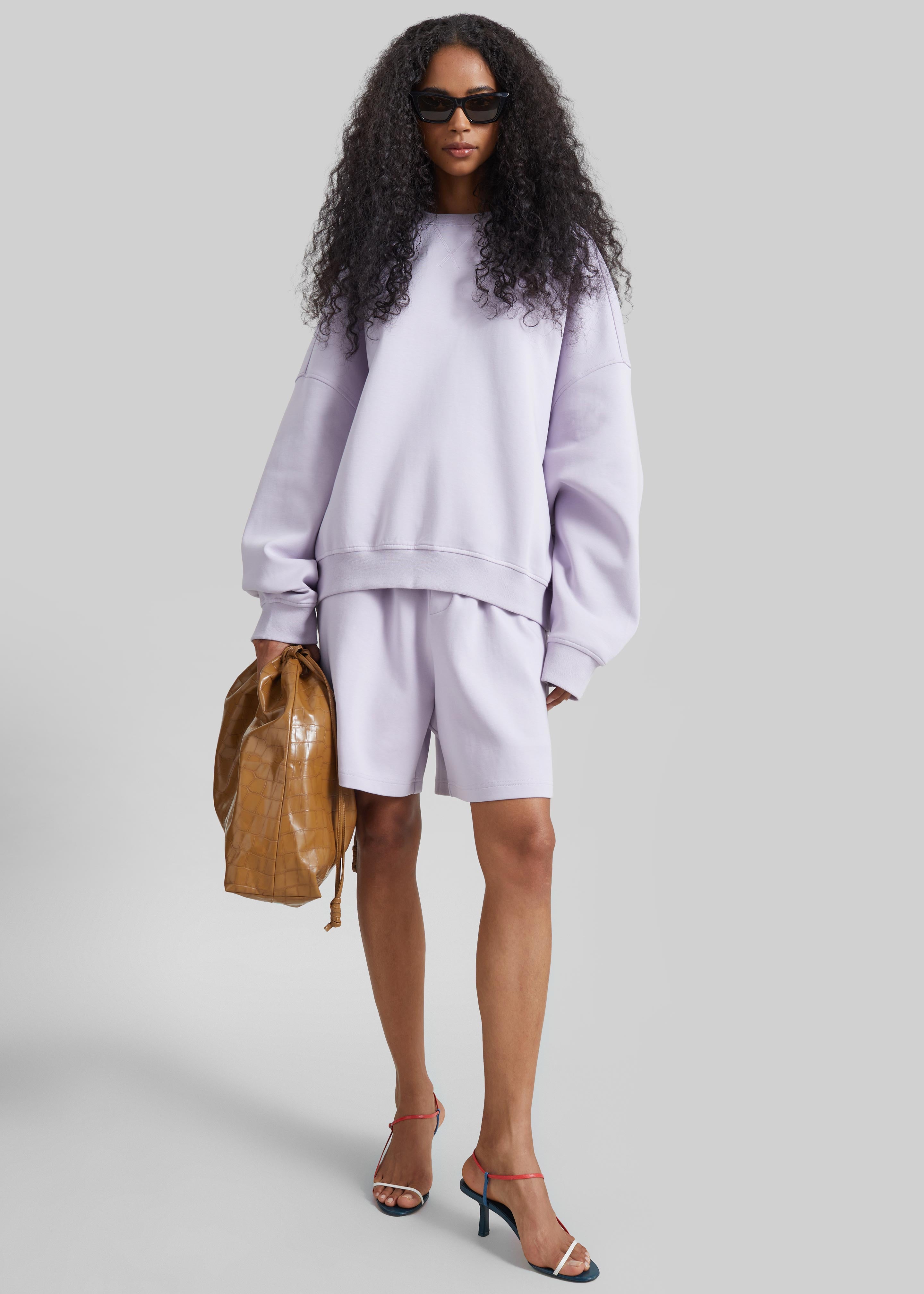 Lorcy Oversized Sweatshirt - Lavender - 1