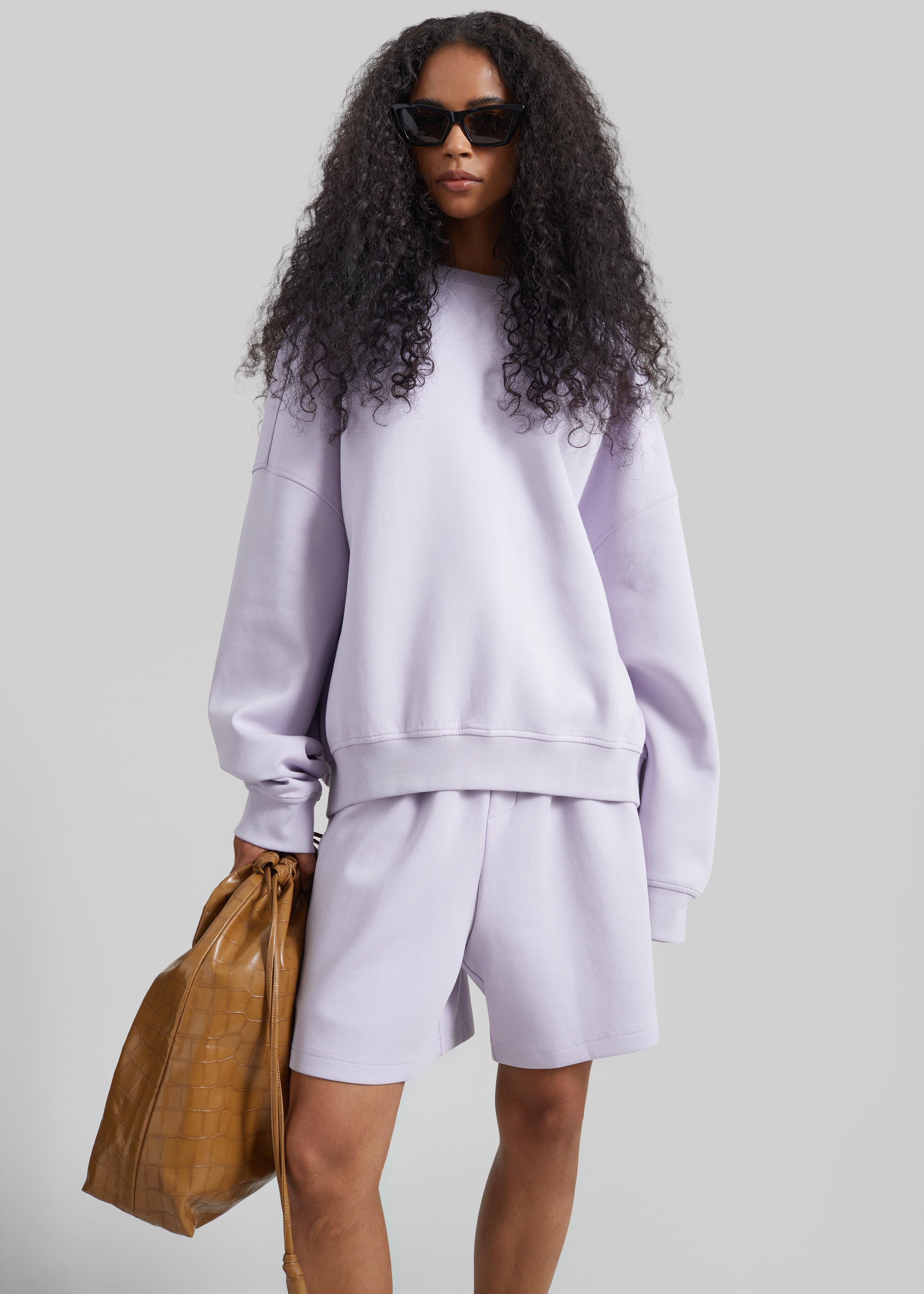 Lorcy Oversized Sweatshirt - Lavender - 5