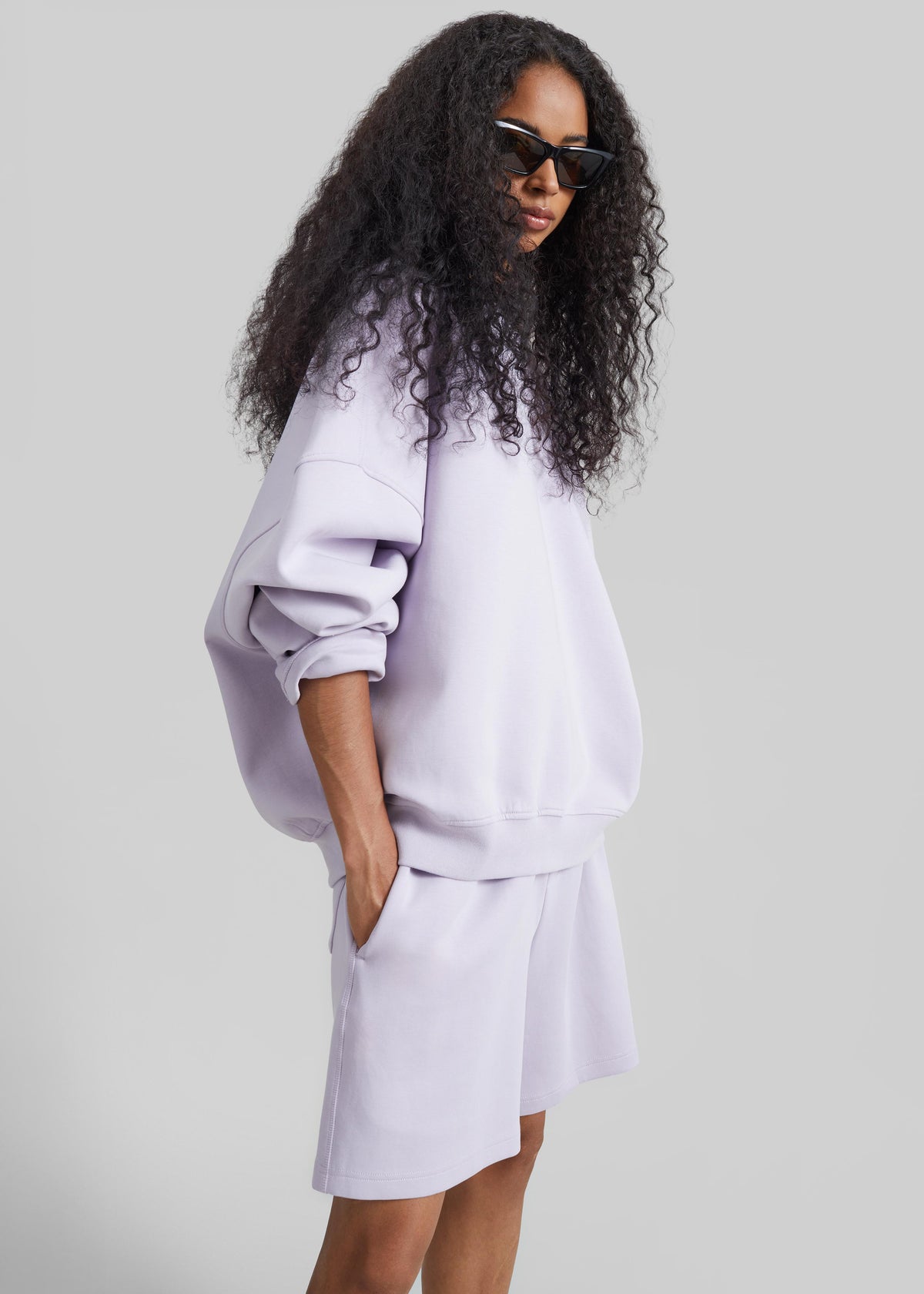 Lorcy Oversized Sweatshirt - Lavender - 2