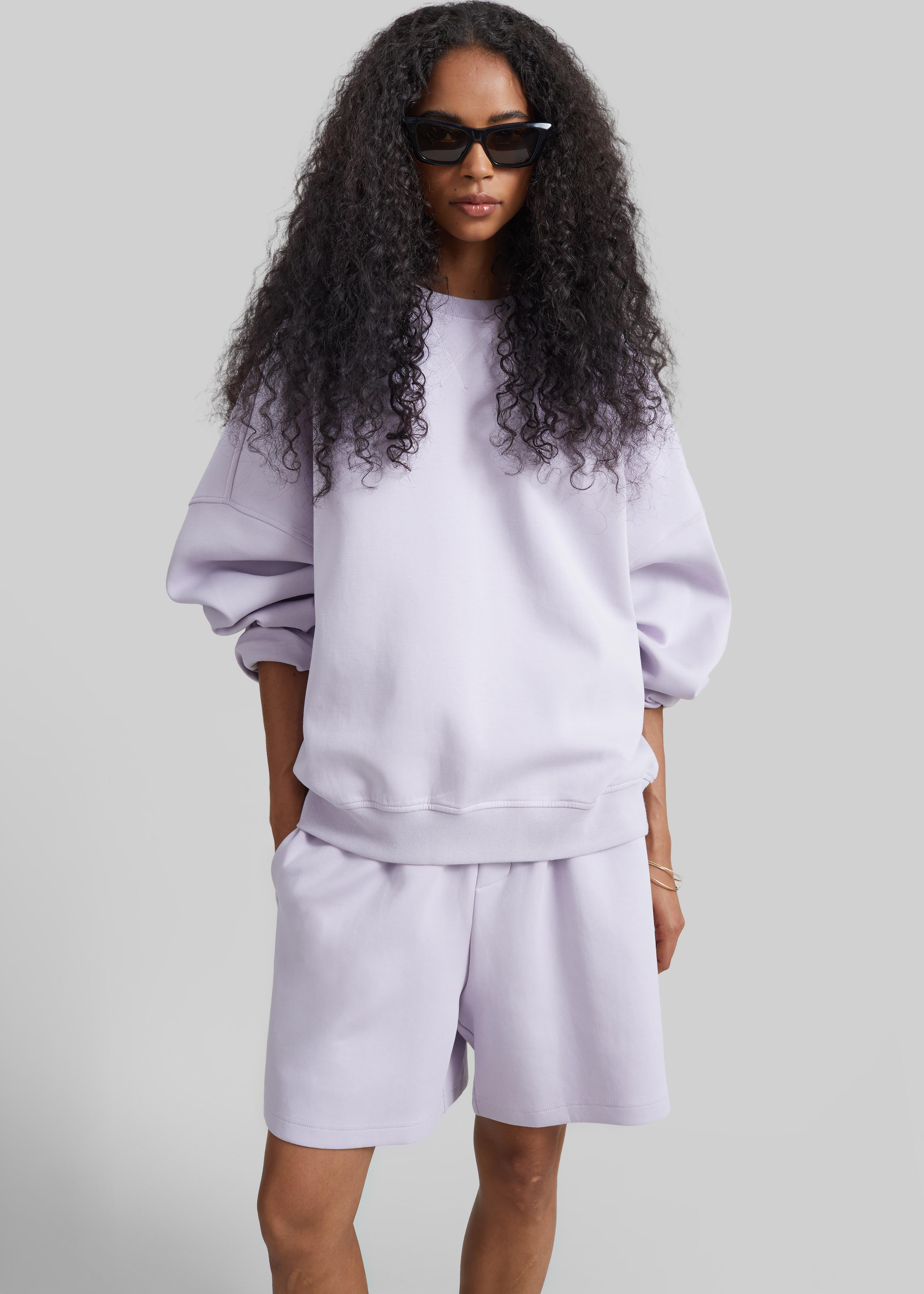 Lorcy Oversized Sweatshirt - Lavender - 4