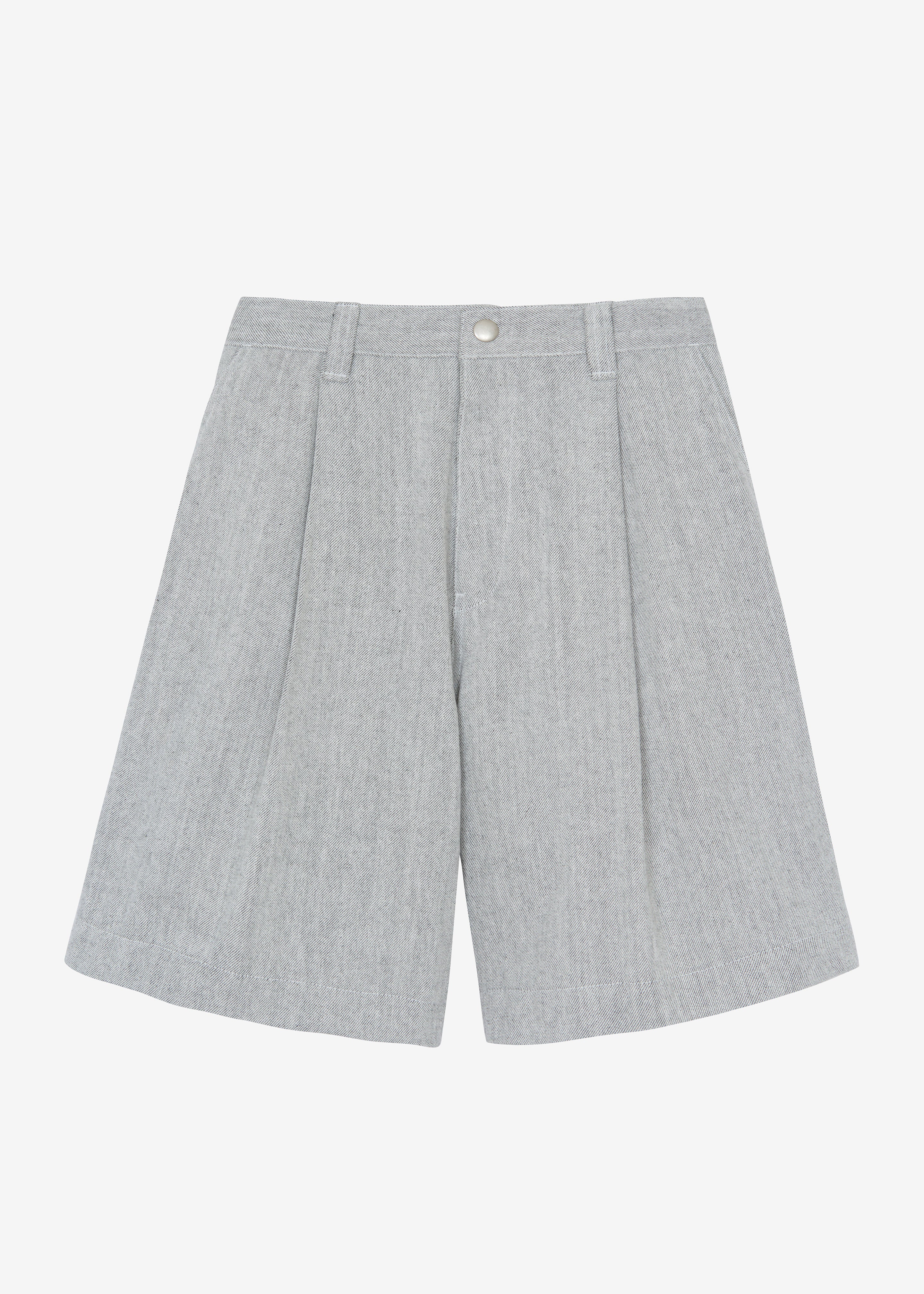 Lou Denim Bermuda Shorts - Grey - 6
