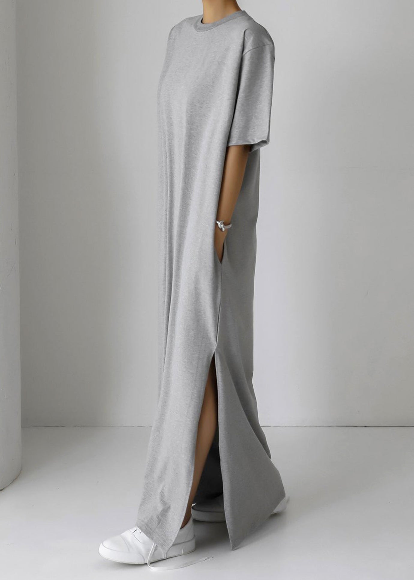 Lou Oversized Tee Dress - Optic White The Frankie Shop Lou Oversized Tee Dress - Optic White The Frankie Shop
