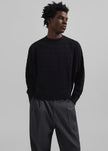 Louis Gabriel Nouchi Cable Knit Wool Jumper - Black