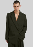 Louis Gabriel Nouchi Double Breasted Jacket With 4 Buttons - Army