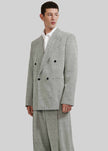 Louis Gabriel Nouchi Double Breasted Jacket With 4 Buttons - Grey Melange