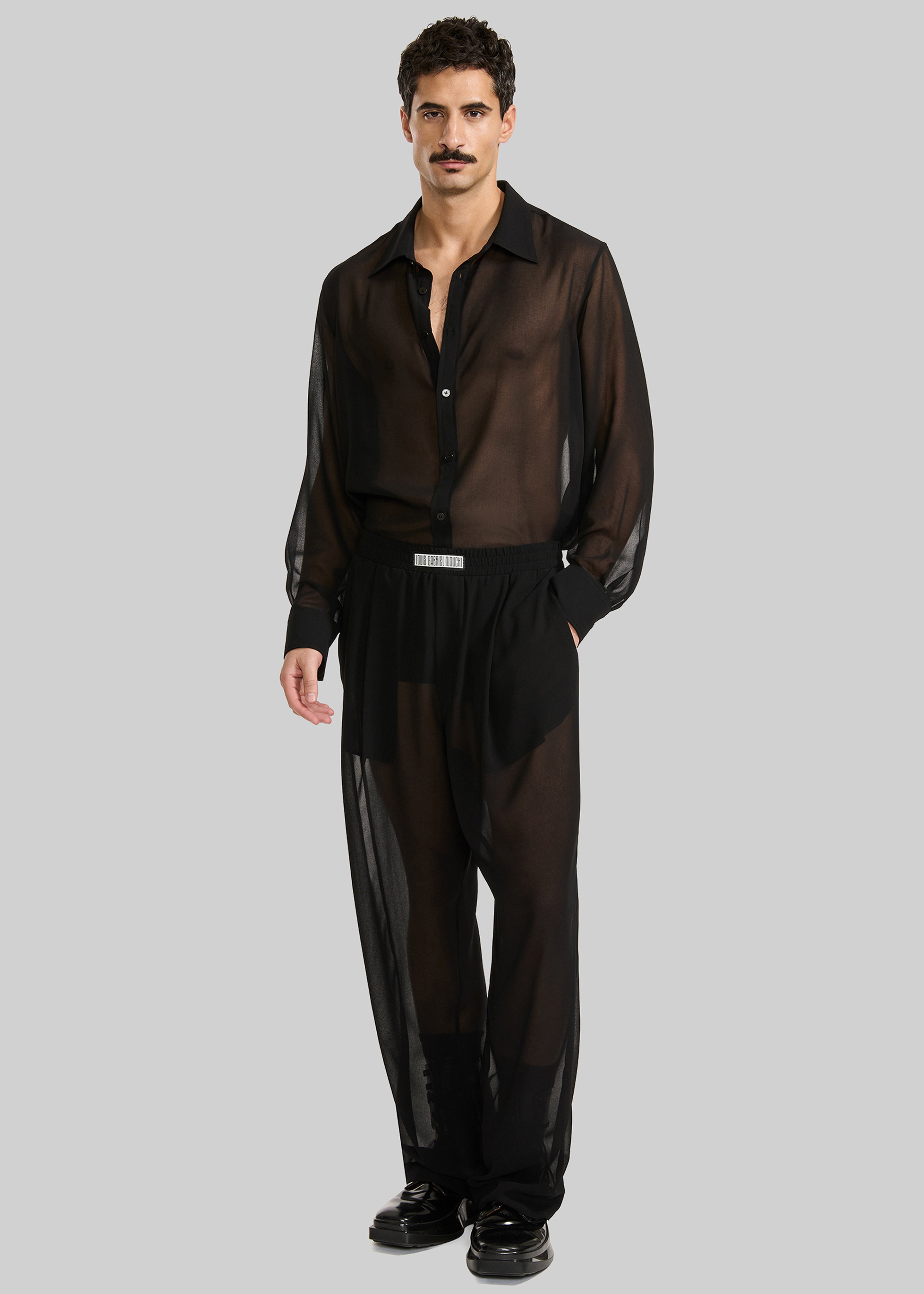 Louis Gabriel Nouchi Large Jogging Pants - Black - 4