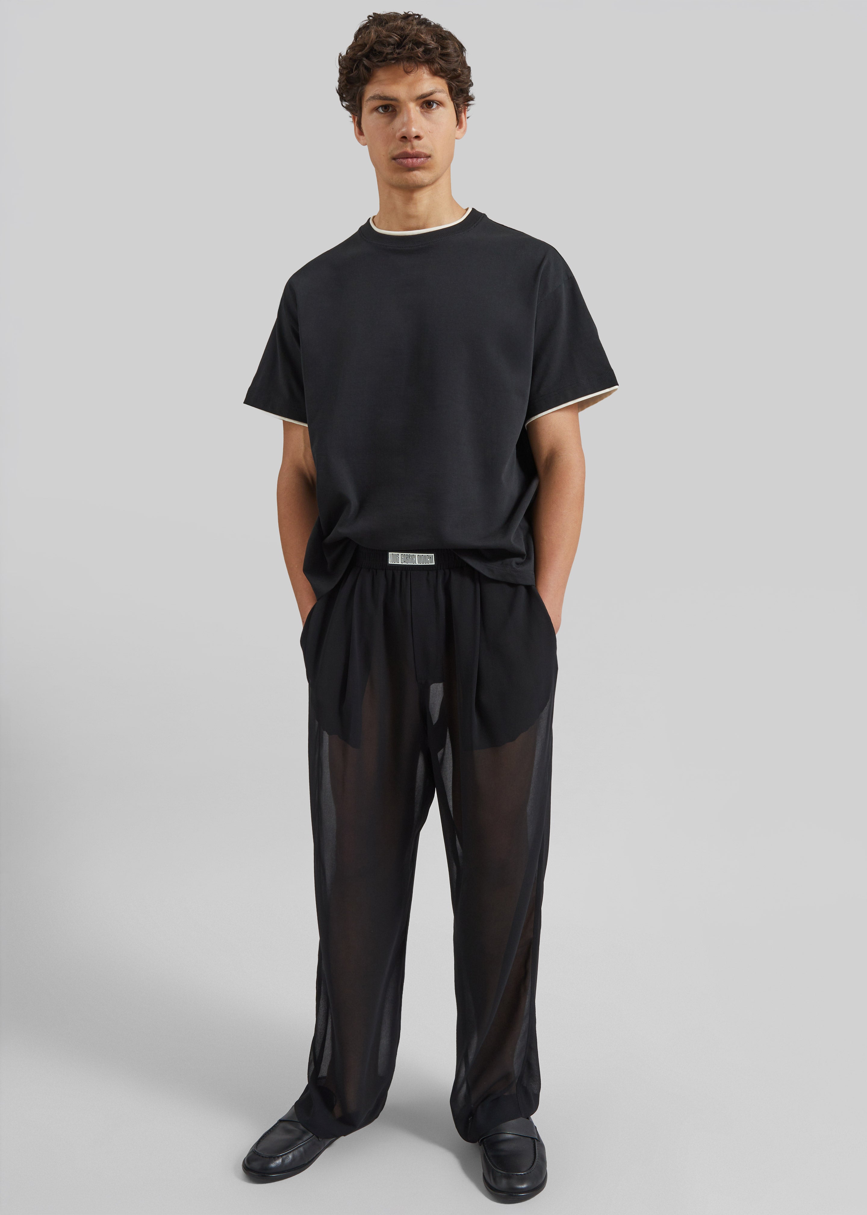 Louis Gabriel Nouchi Large Jogging Pants - Black - 1