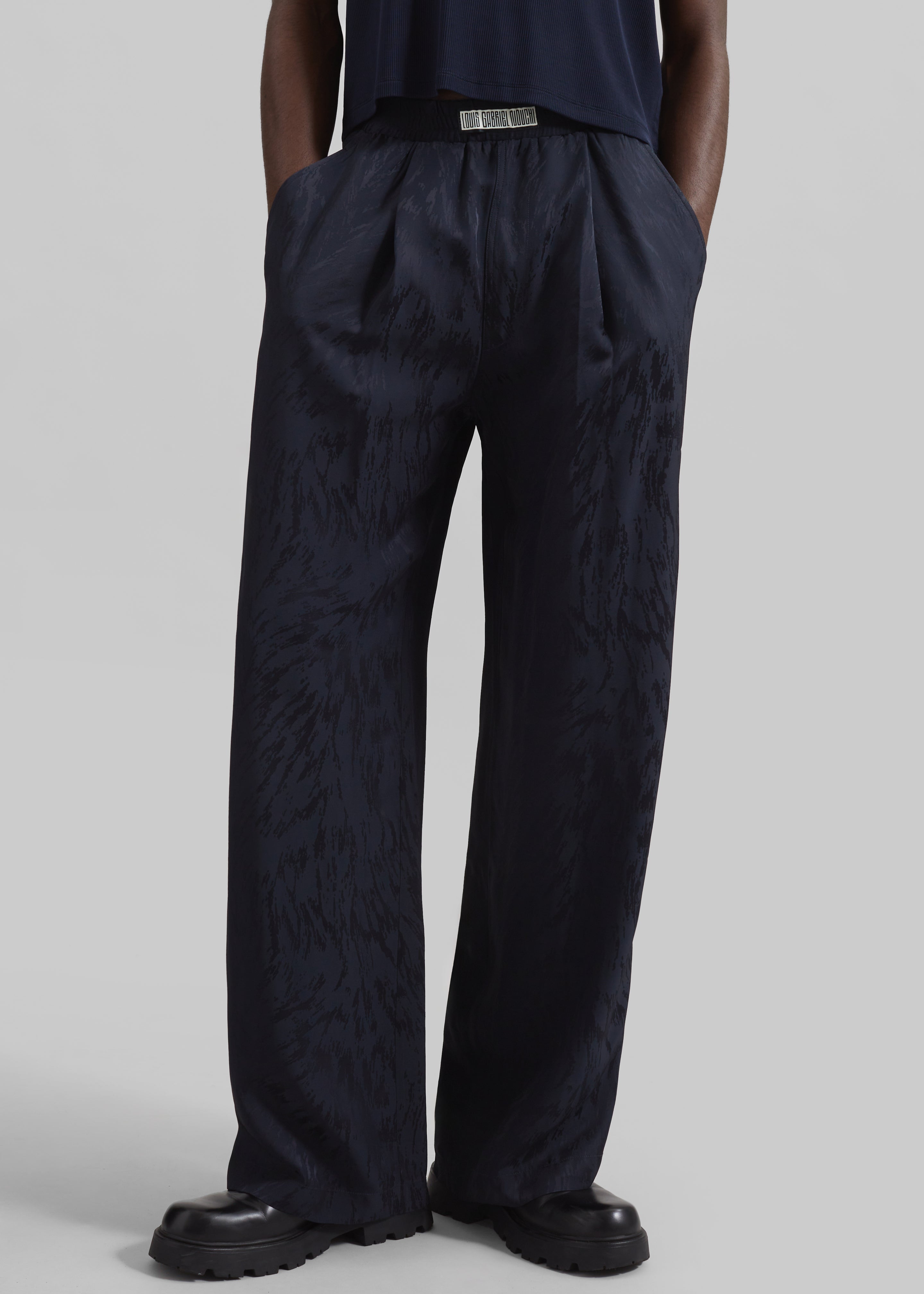 Louis Gabriel Nouchi Jogging Trousers - Dark Night Fur - 1