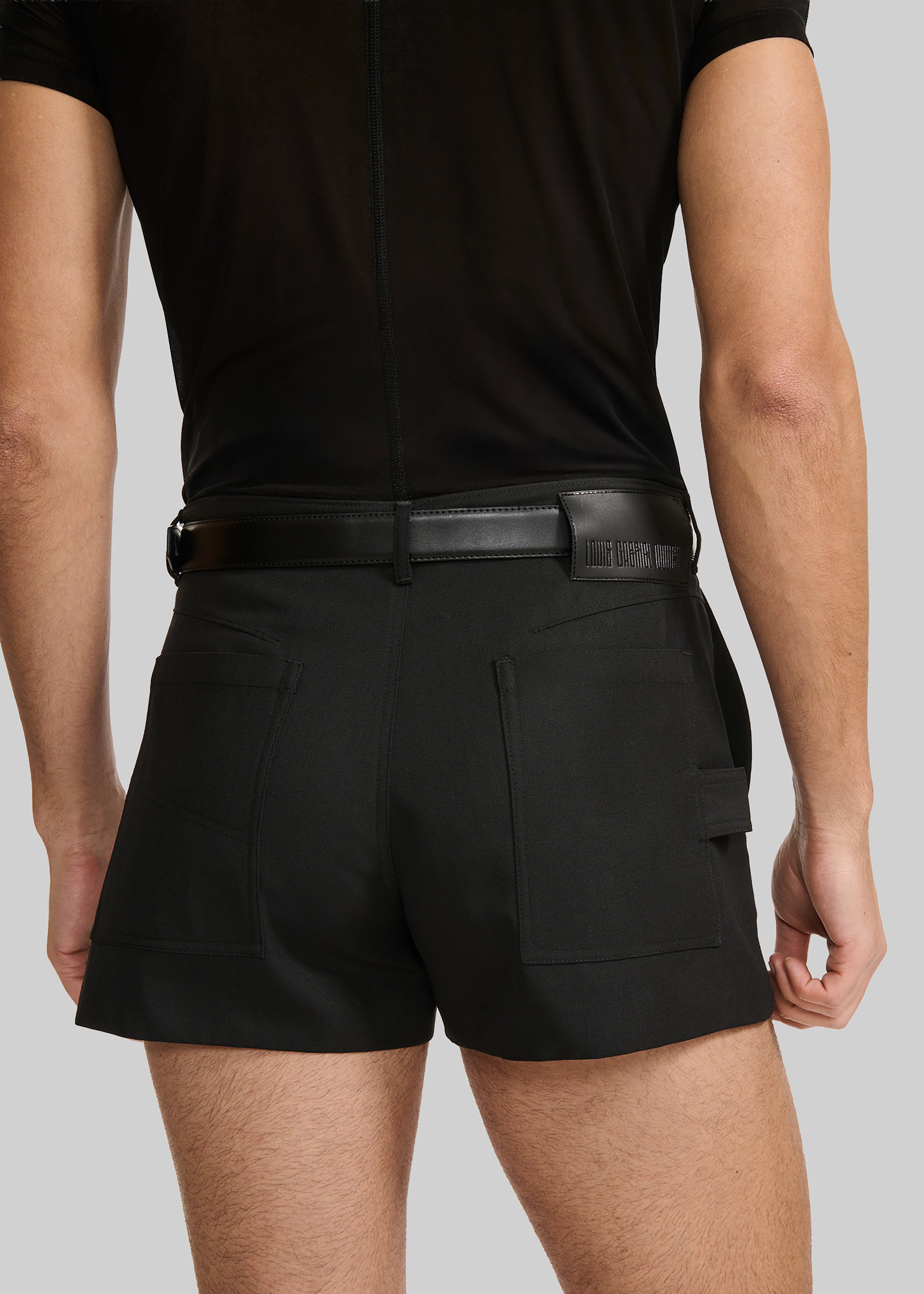 Louis Gabriel Nouchi Wool Suit Shorts - Black - 7