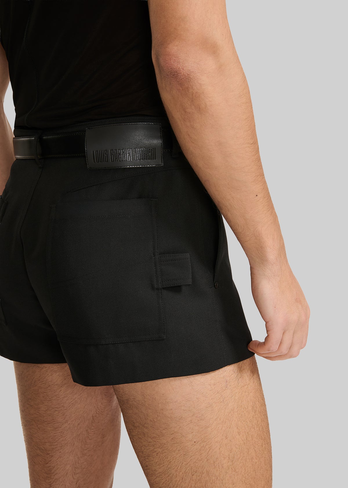 Louis Gabriel Nouchi Wool Suit Shorts - Black - 4