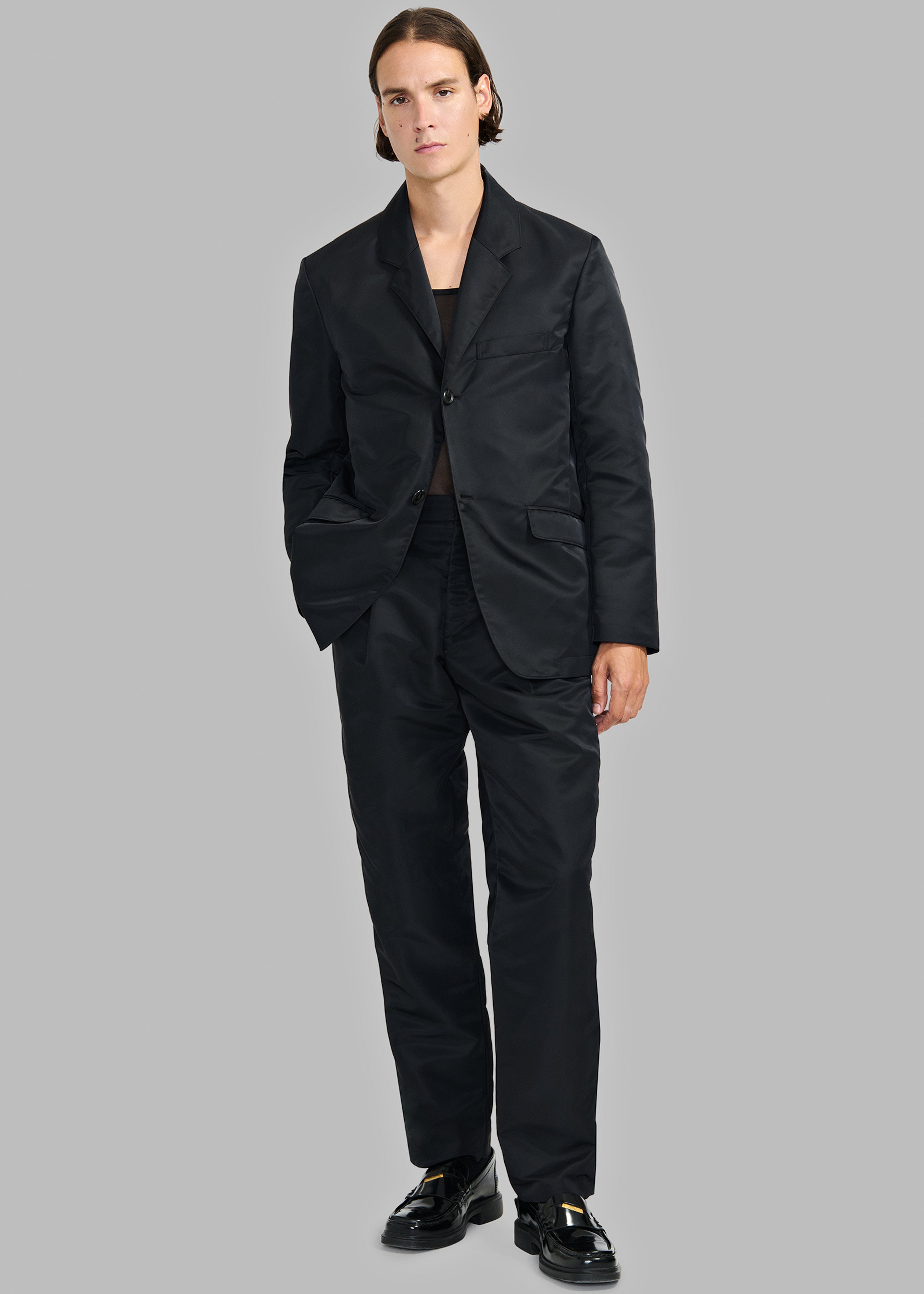 Louis Gabriel Nouchi Straight-Leg Smoking Polyamide Trousers - Black - 7