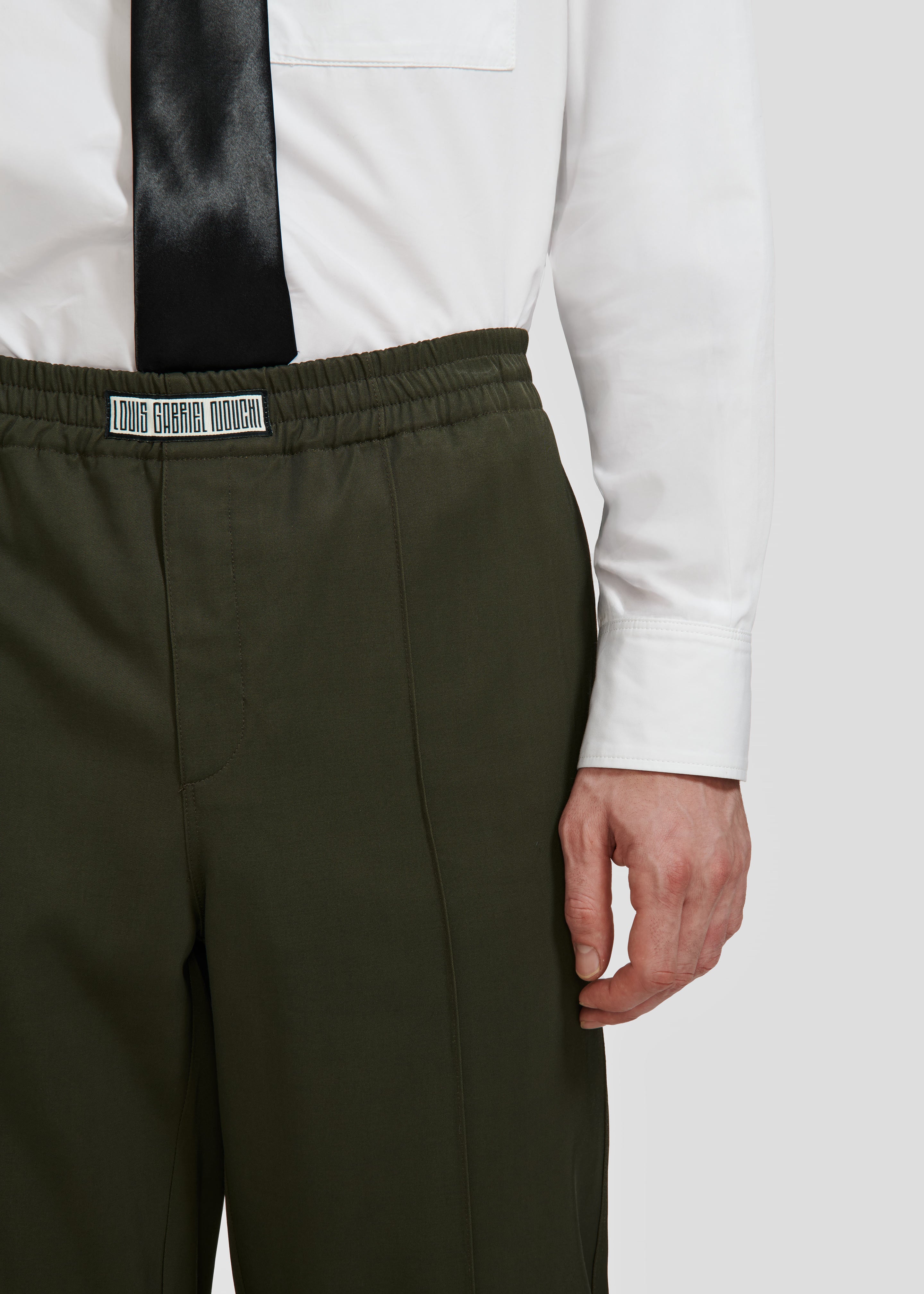 Louis Gabriel Nouchi Tapered Jogging Pants - Army - 3