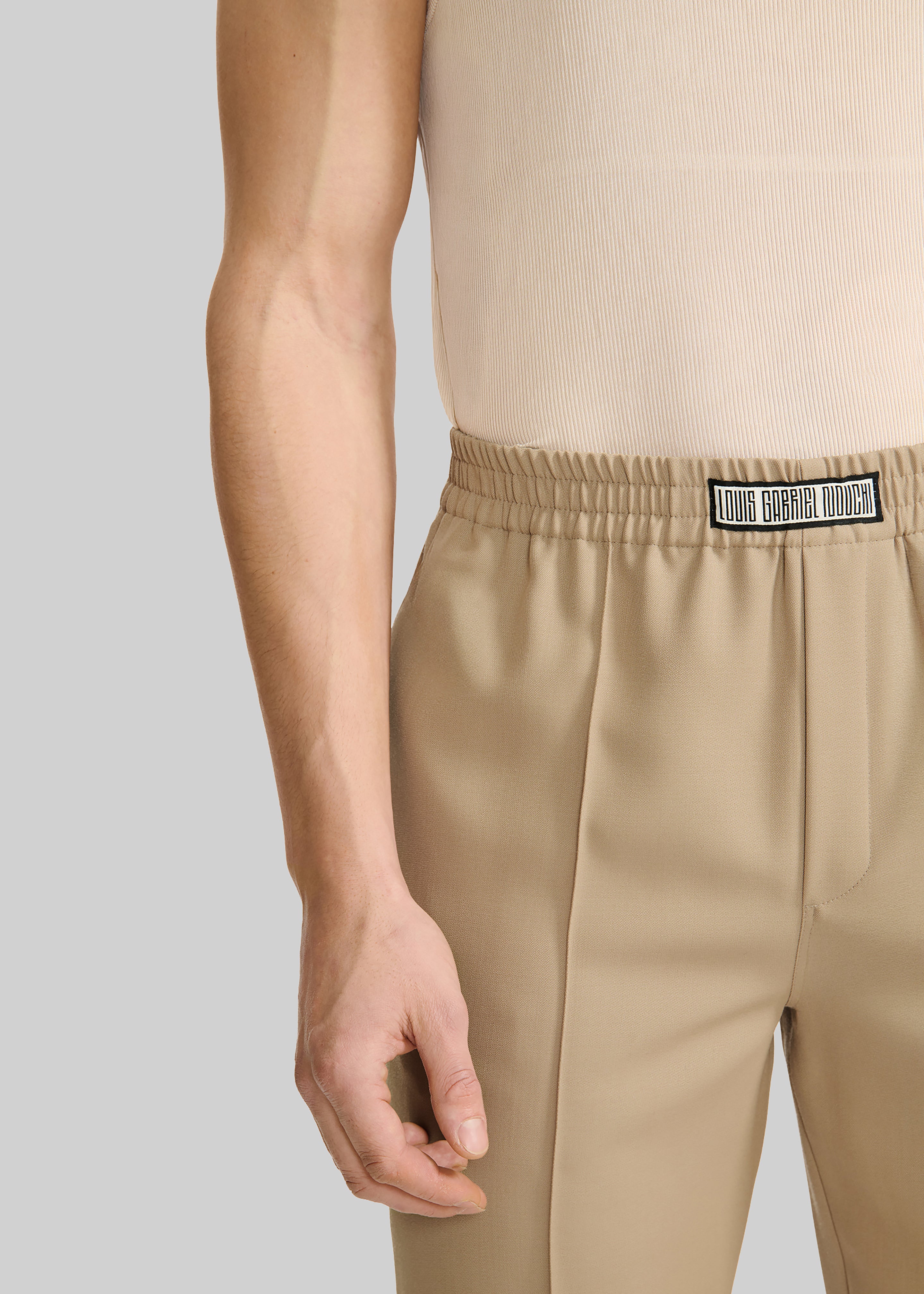 Louis Gabriel Nouchi Tapered Jogging Pants - Sand – The Frankie Shop