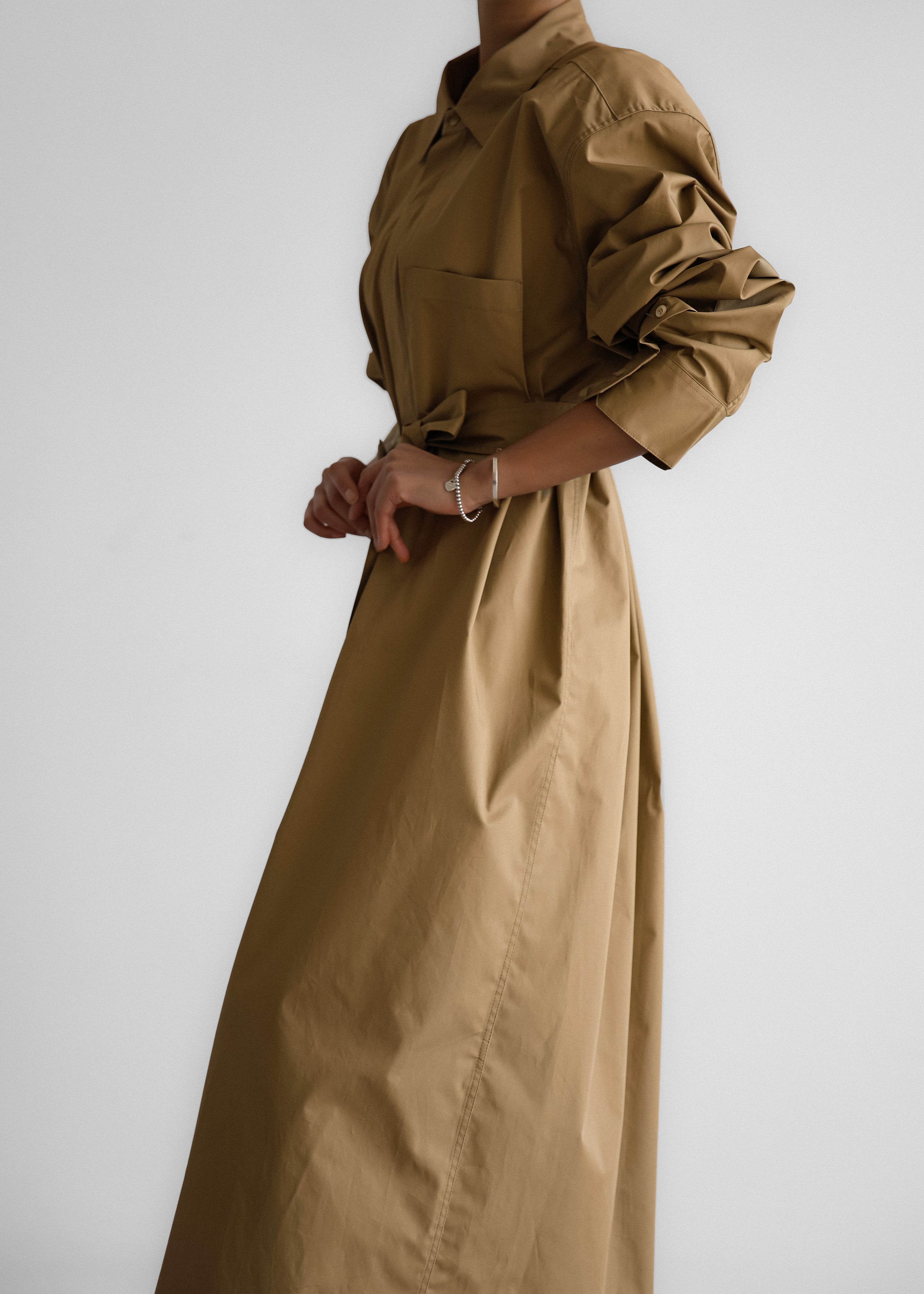 Louisa Trench Dress - Camel – The Frankie Shop