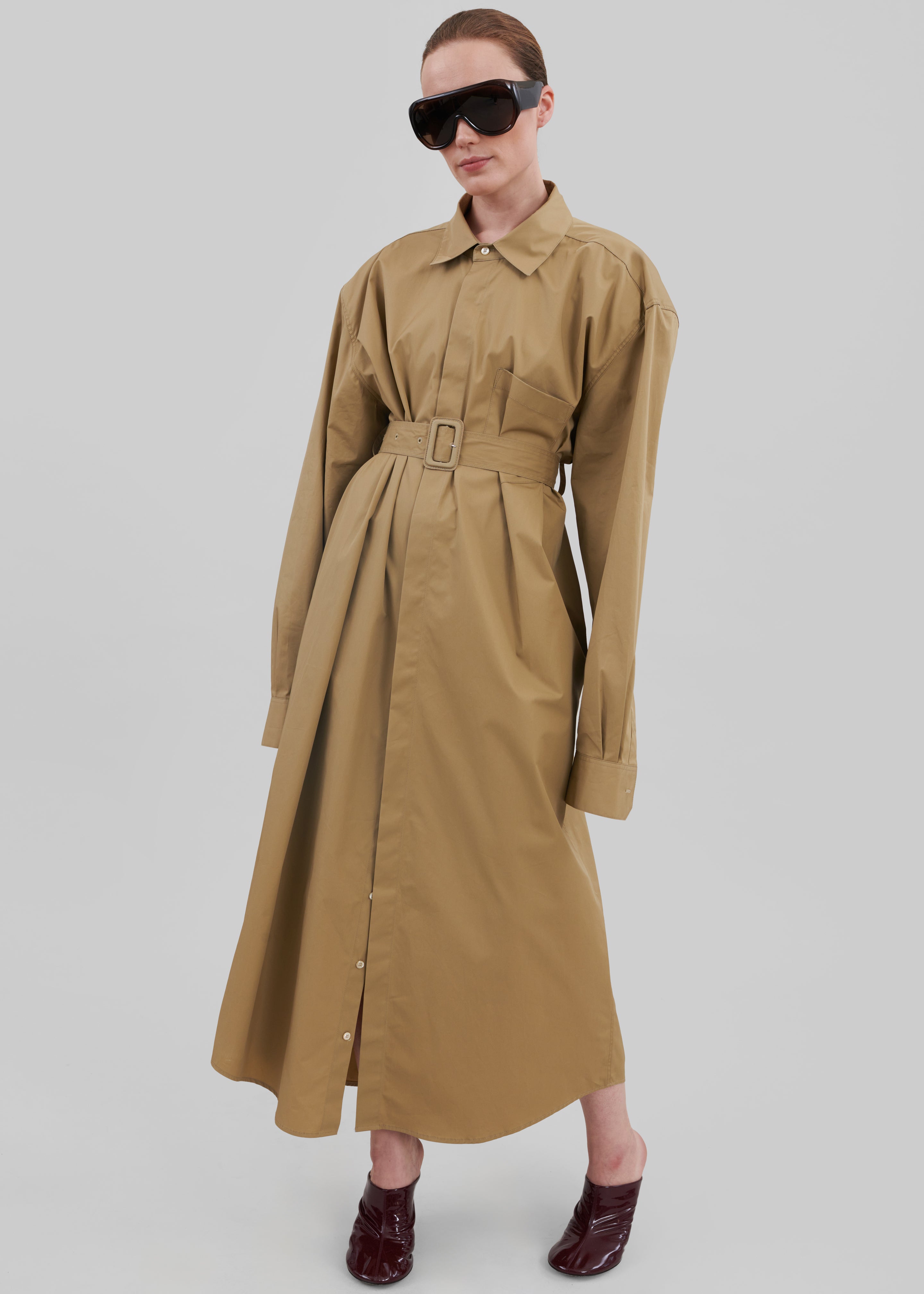 Louisa Trench Dress - Camel - 8