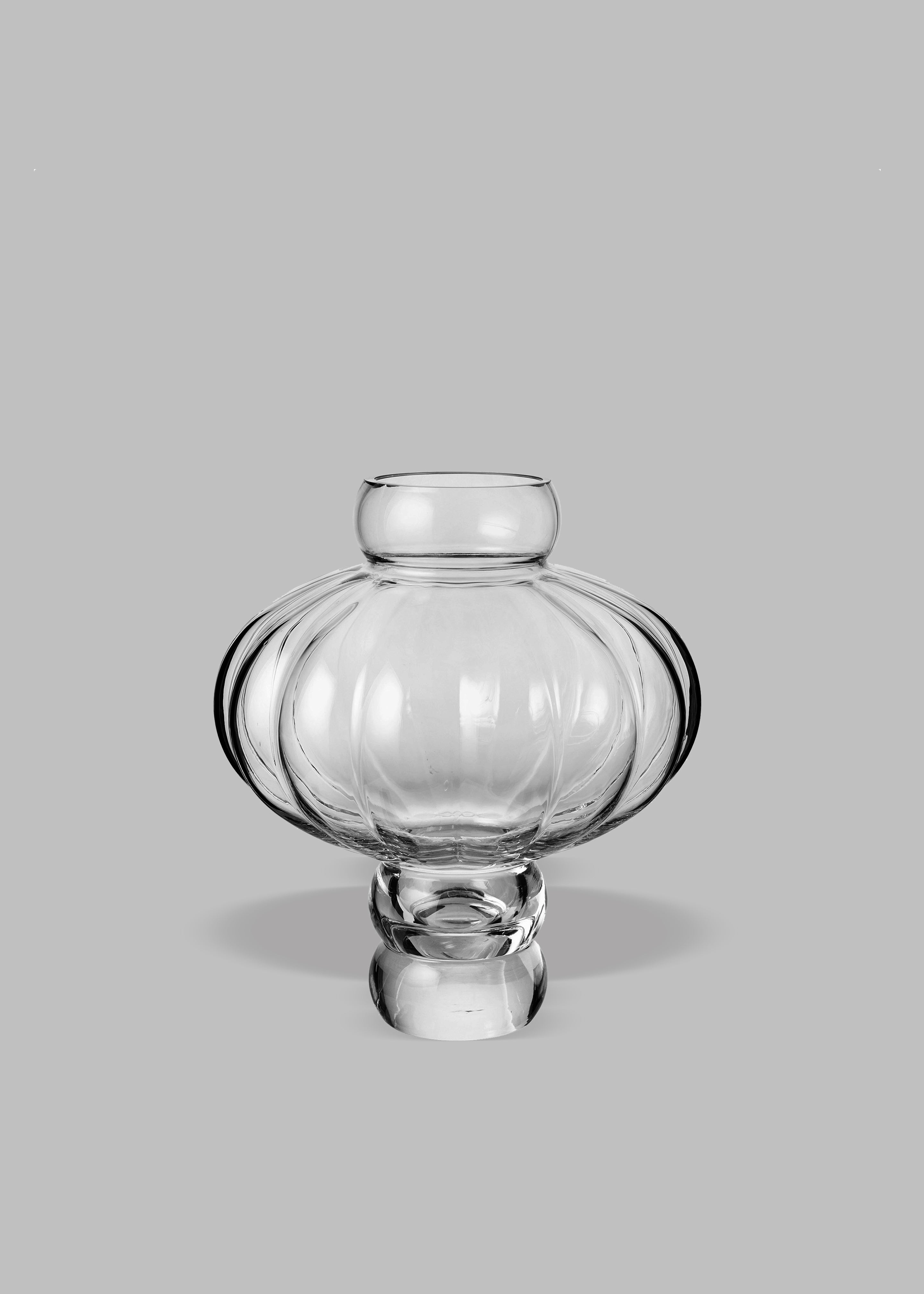 Louise Roe Glass Balloon Vase 02 - Clear - 6