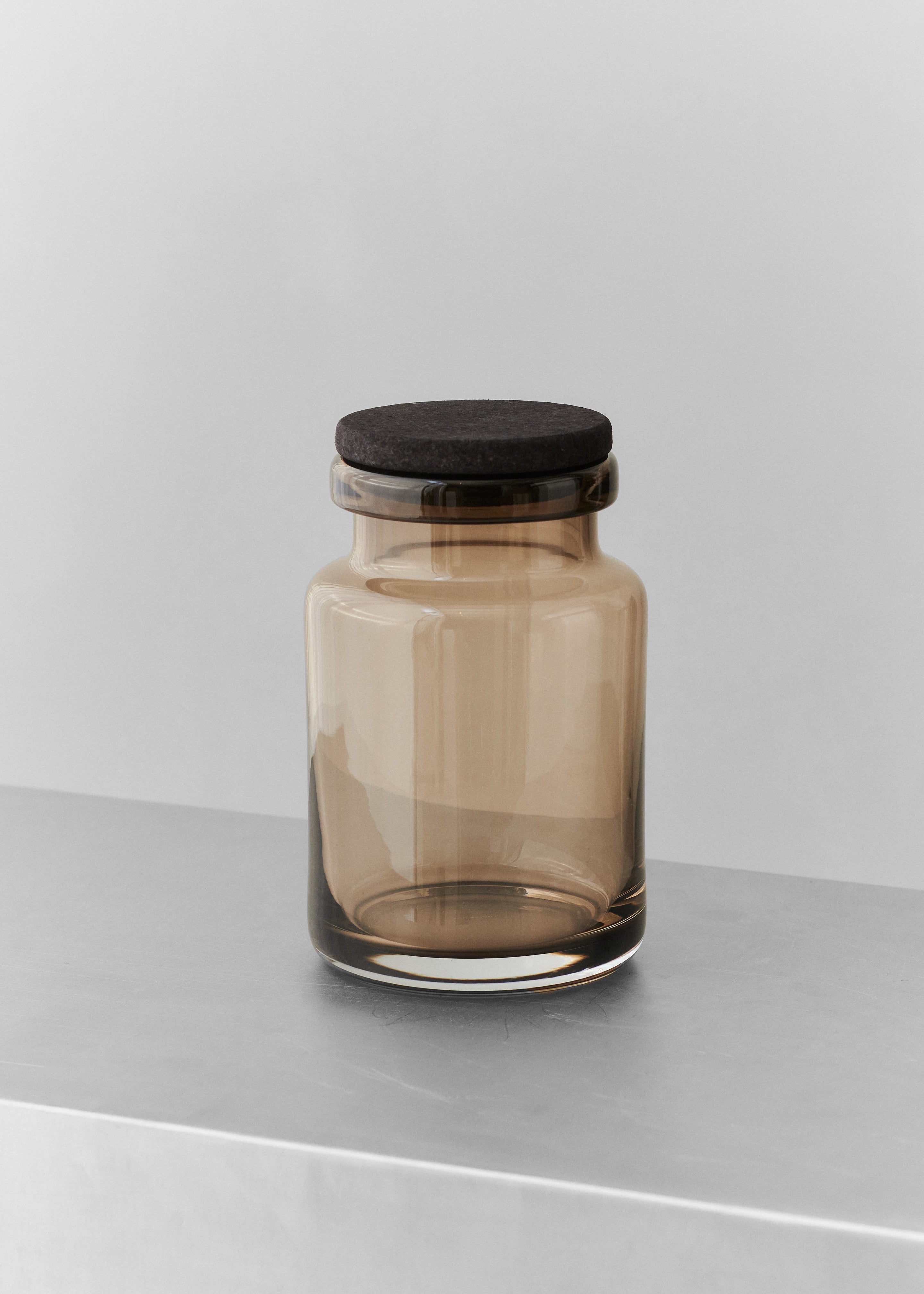 Louise Roe Viggo Glass Container - Smoke - 1